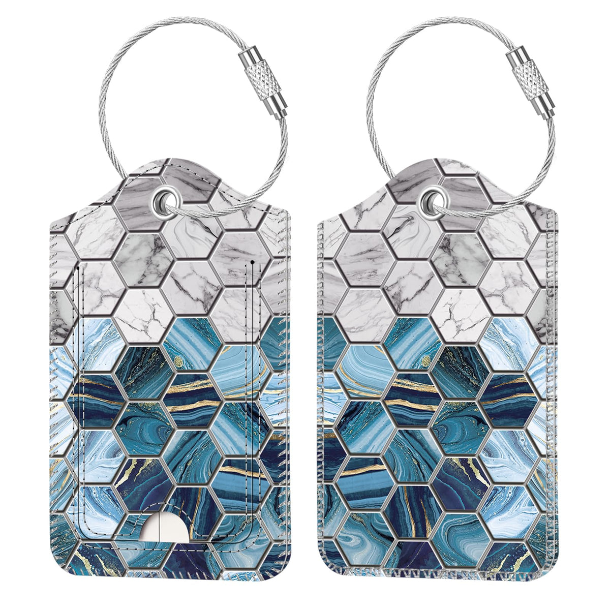 Fintie Luggage Tags Privacy Cover ID Label for Travel Bag Suitcase