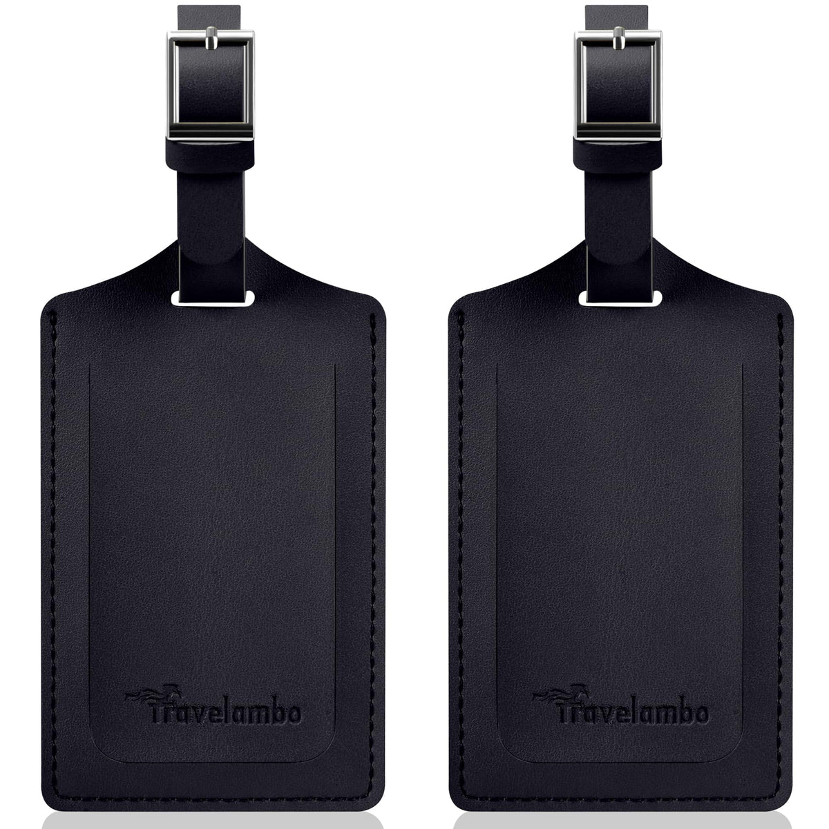 Travelambo 2 Pack Luggage Tags for Suitcases Airplane Travel Essentials