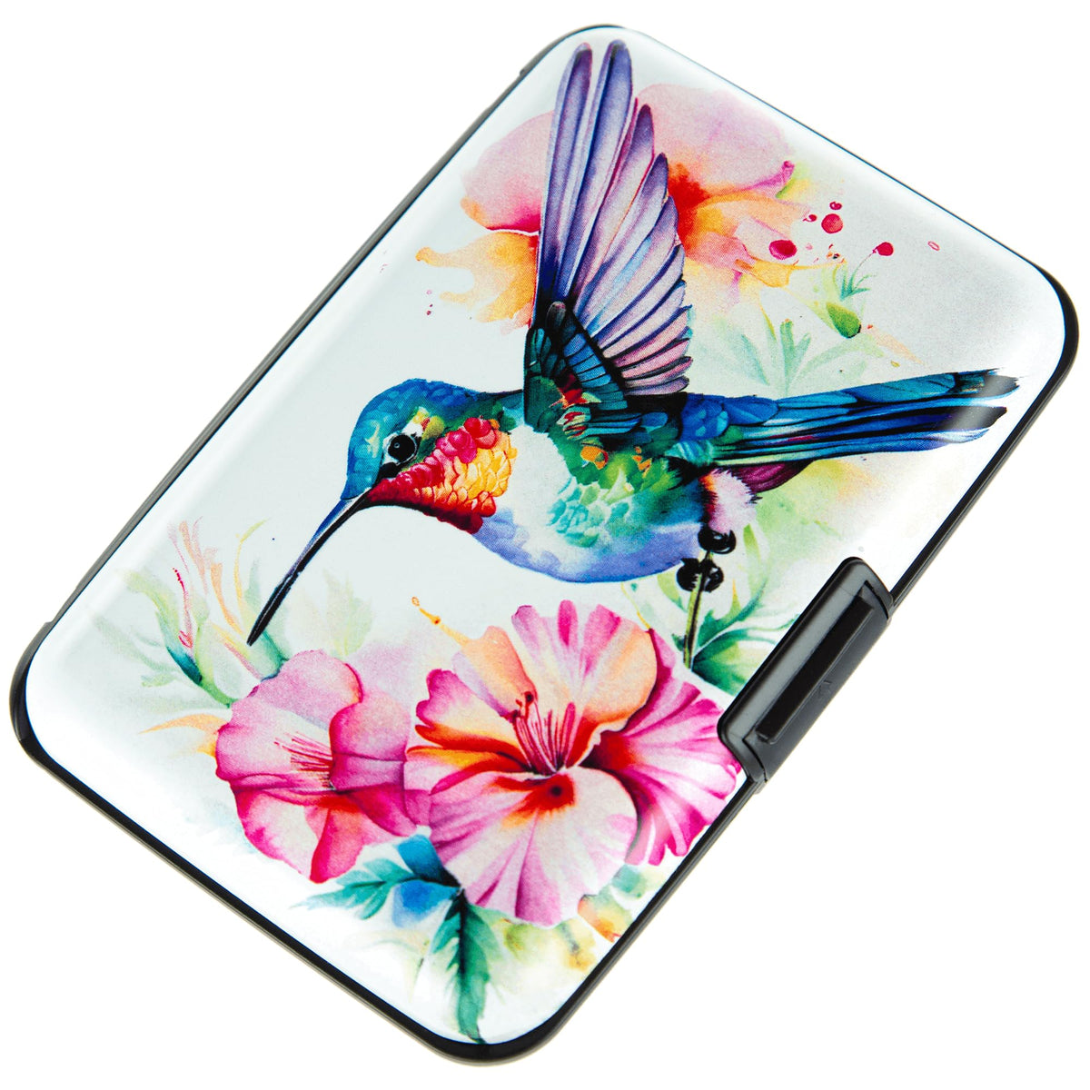 Credit Card Holder, Metal Card Wallet RFID Blocking Mini Slim Aluminum Business Hard Card Case for Women Men (Cartoon Avocado)