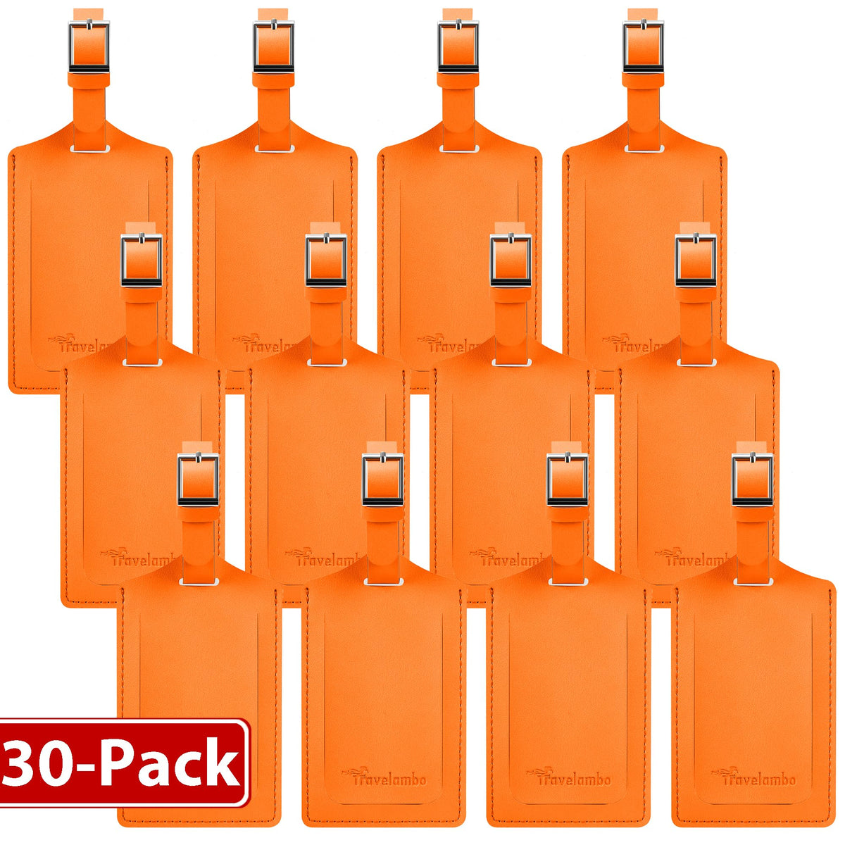 Travelambo 2 Pack Luggage Tags for Suitcases Airplane Travel Essentials