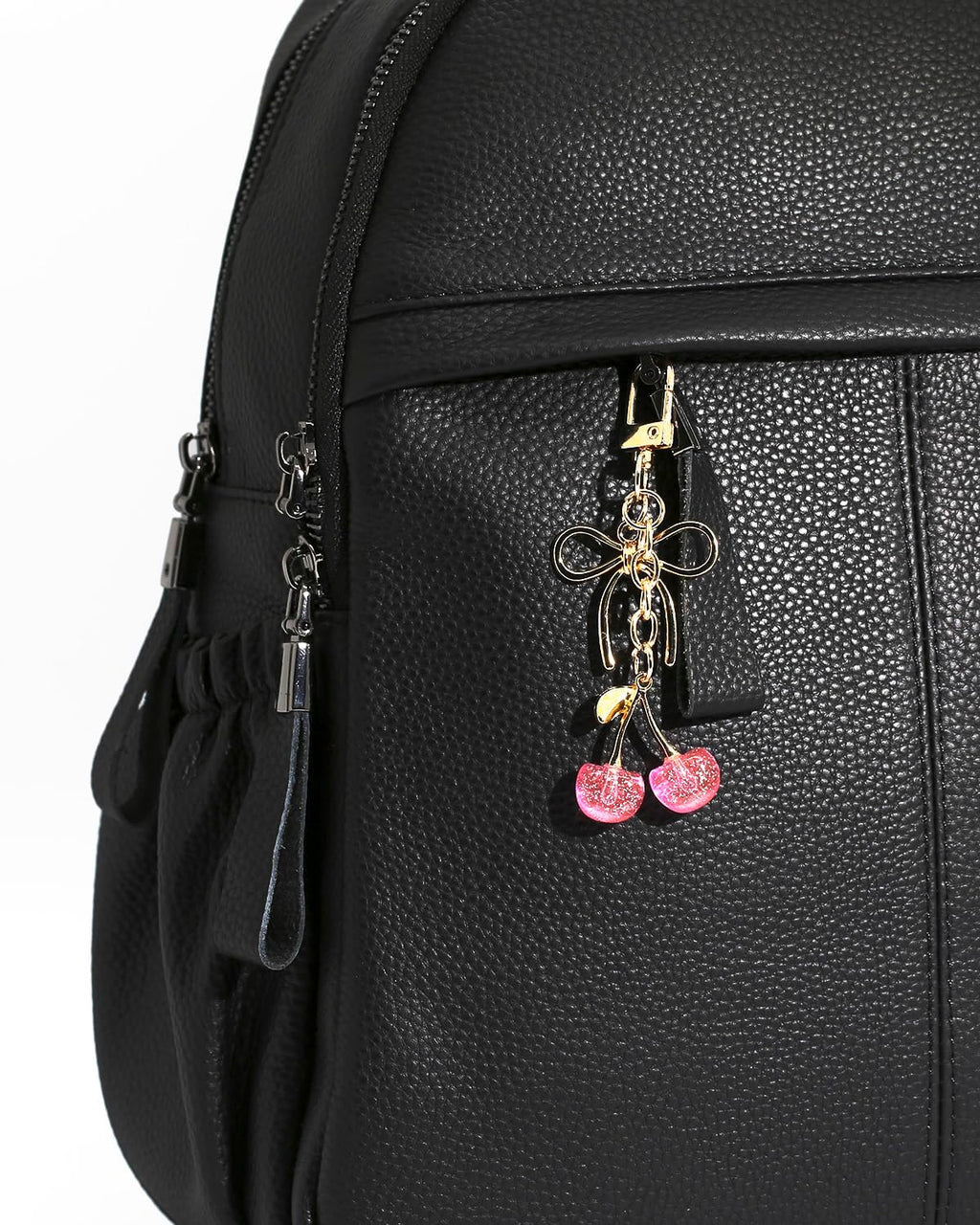 4 PCS Bag Charms for Handbags, Cute Cherry Keychain Purse Accessories