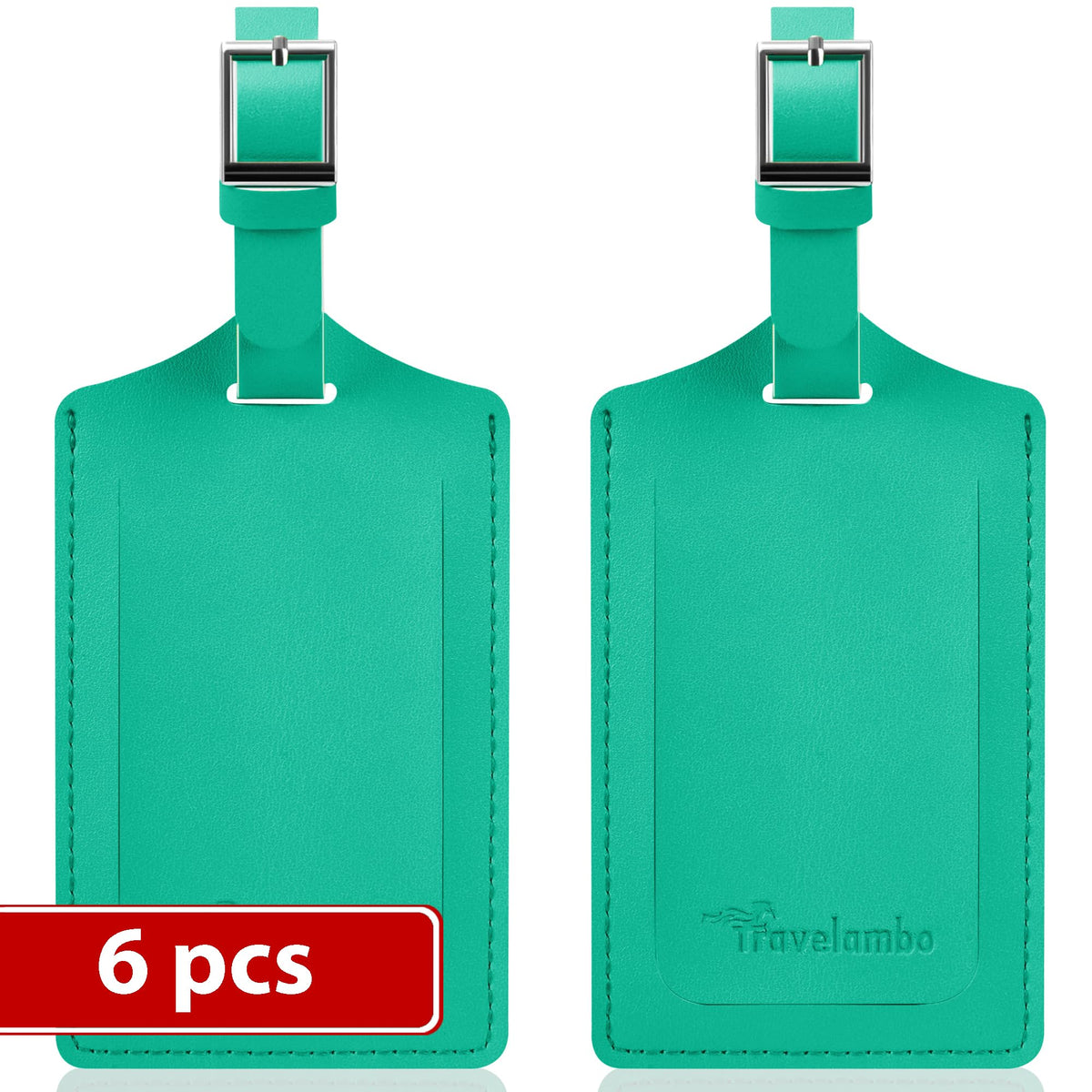 Travelambo 2 Pack Luggage Tags for Suitcases Airplane Travel Essentials