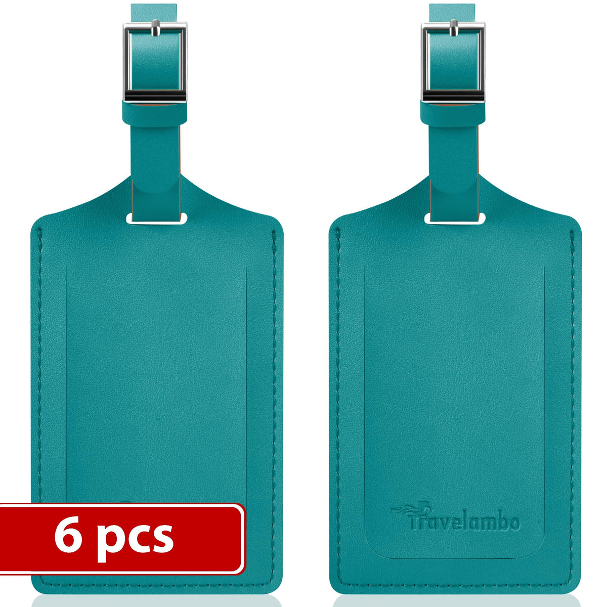 Travelambo 2 Pack Luggage Tags for Suitcases Airplane Travel Essentials