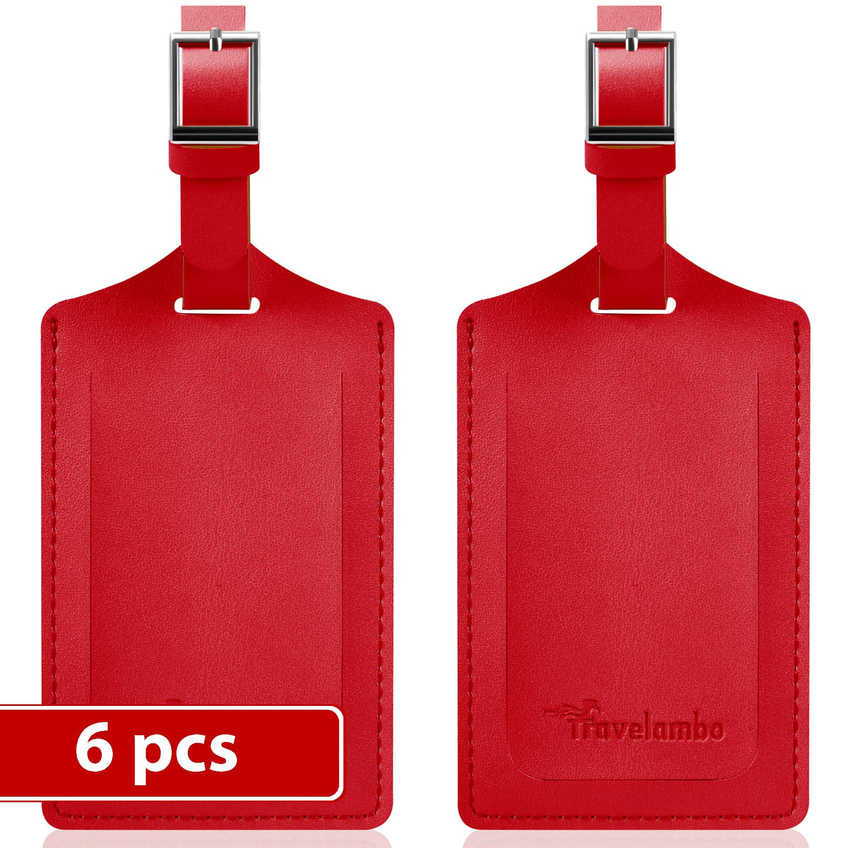 Travelambo 2 Pack Luggage Tags for Suitcases Airplane Travel Essentials