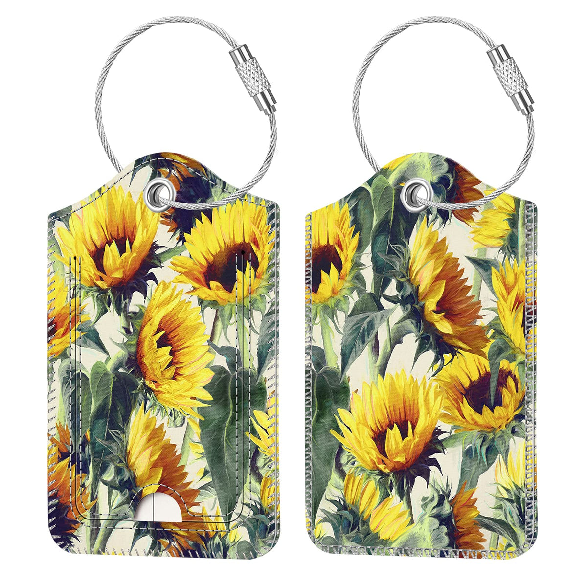 Fintie Luggage Tags Privacy Cover ID Label for Travel Bag Suitcase