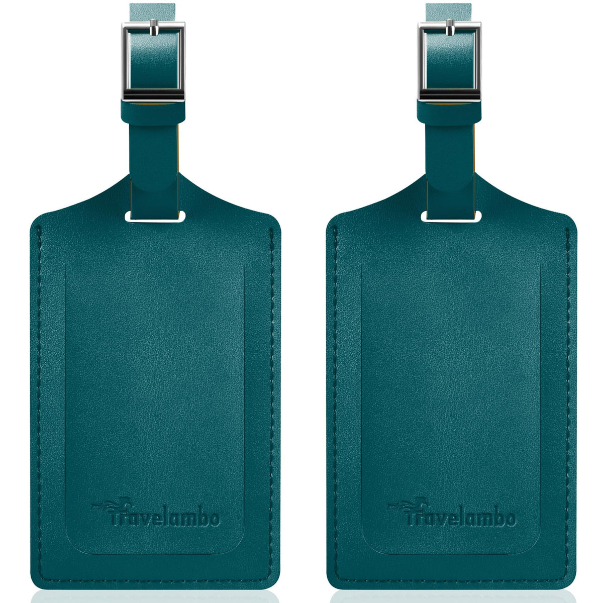Travelambo 2 Pack Luggage Tags for Suitcases Airplane Travel Essentials