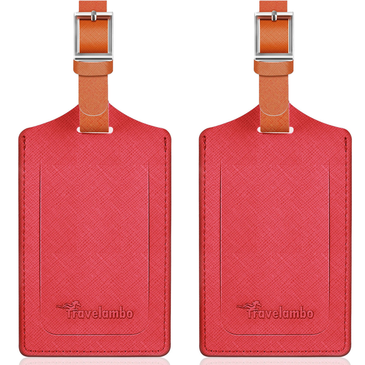 Travelambo 2 Pack Luggage Tags for Suitcases Airplane Travel Essentials