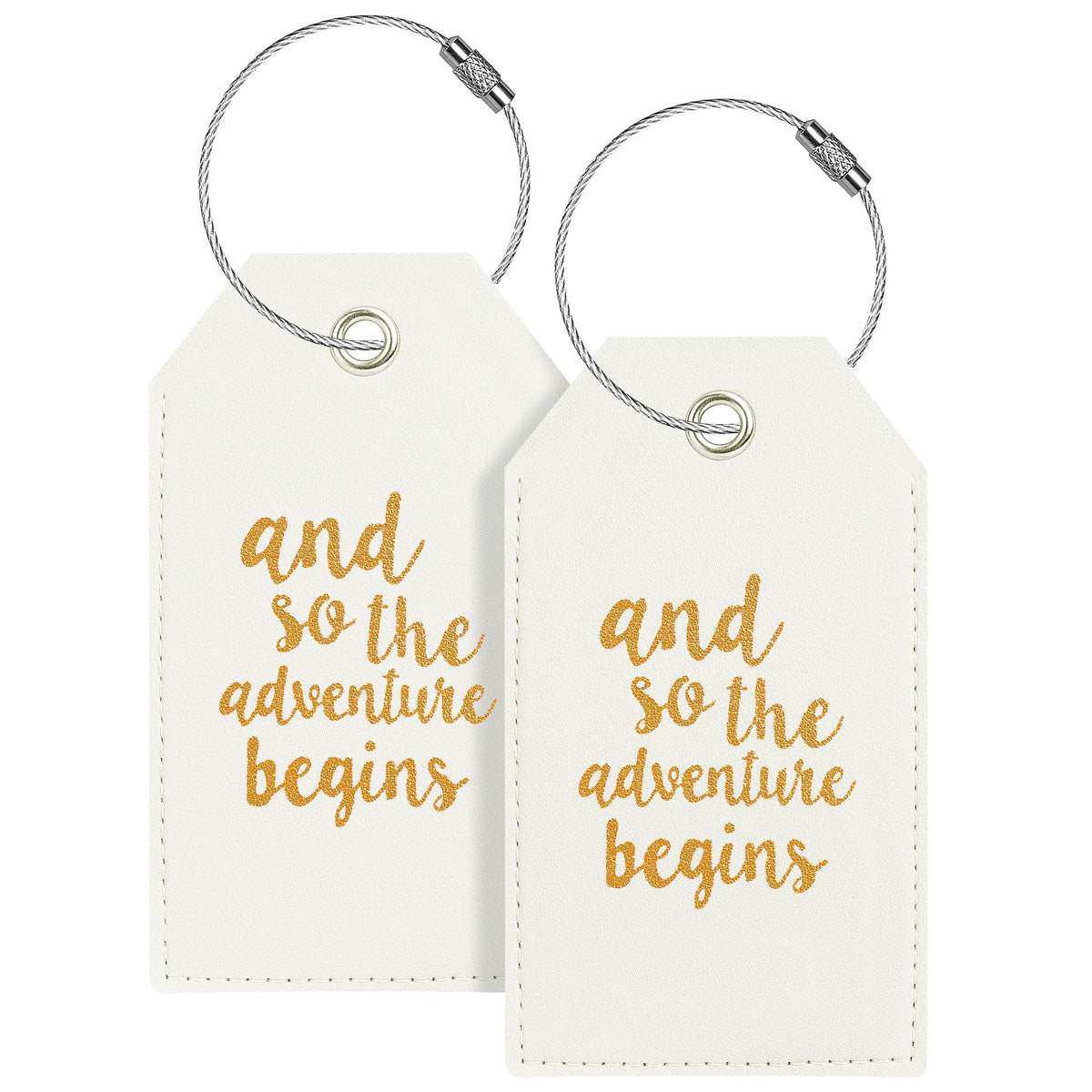 Luggage Tag & Personalized Luggage Tags for Suitcases Leather Bag Tags for Backpacks Handbag School Instrument with Name ID Label Travel Essentials, Unique Fun Pink Baggage Tags 2 Pack
