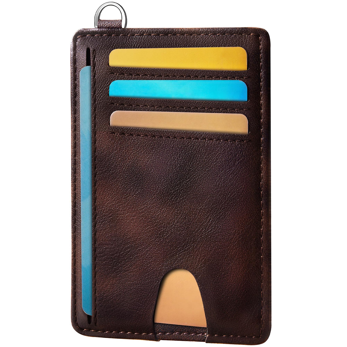 Mayski Slim Wallet, Credit Card Holder for Women, Minimalist Front Pocket RFID Blocking Card Cases, Small Wallet Women Men(Cute Bear)