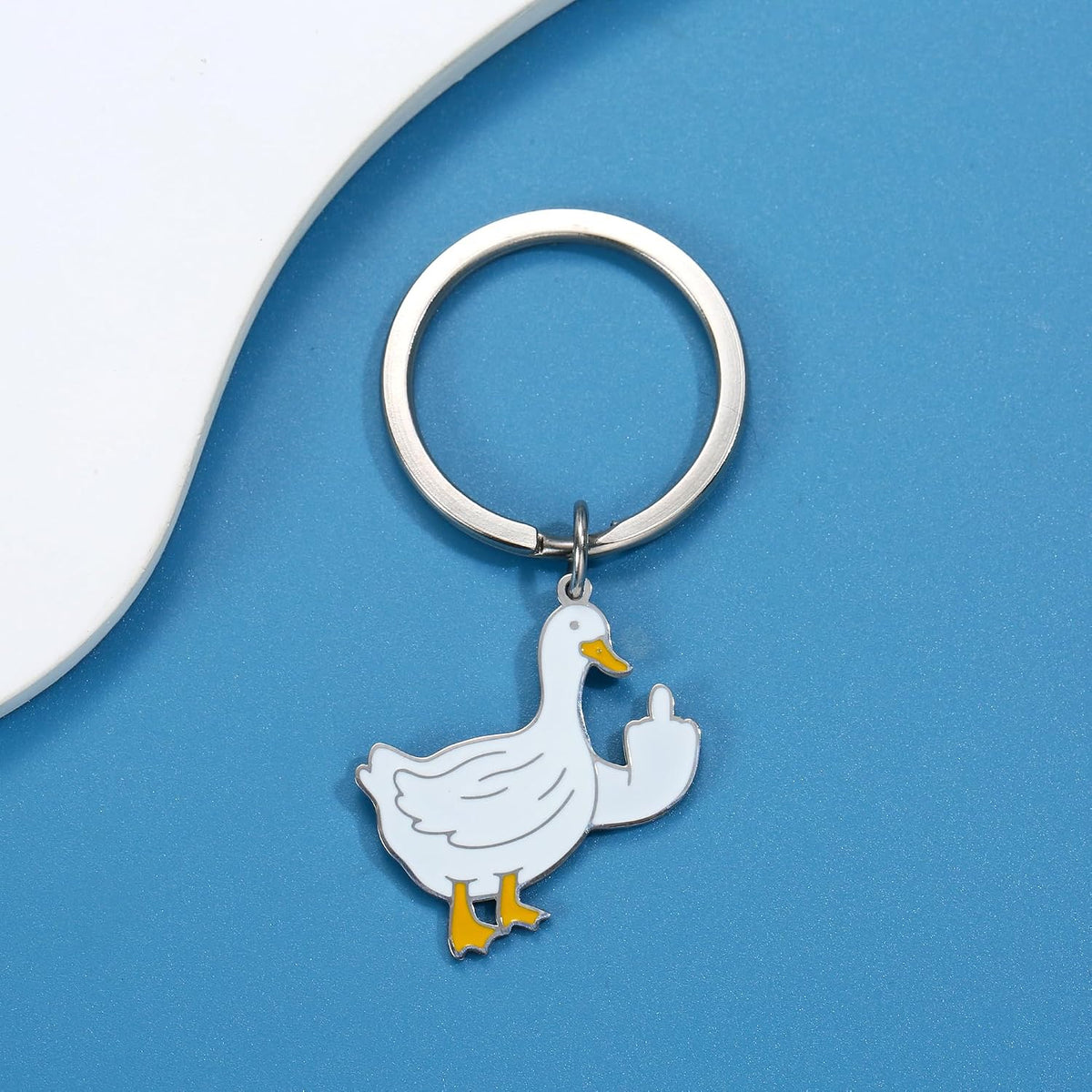 Cute Duck Keychain Funny Gifts for Women Men Cute Keychains for Women