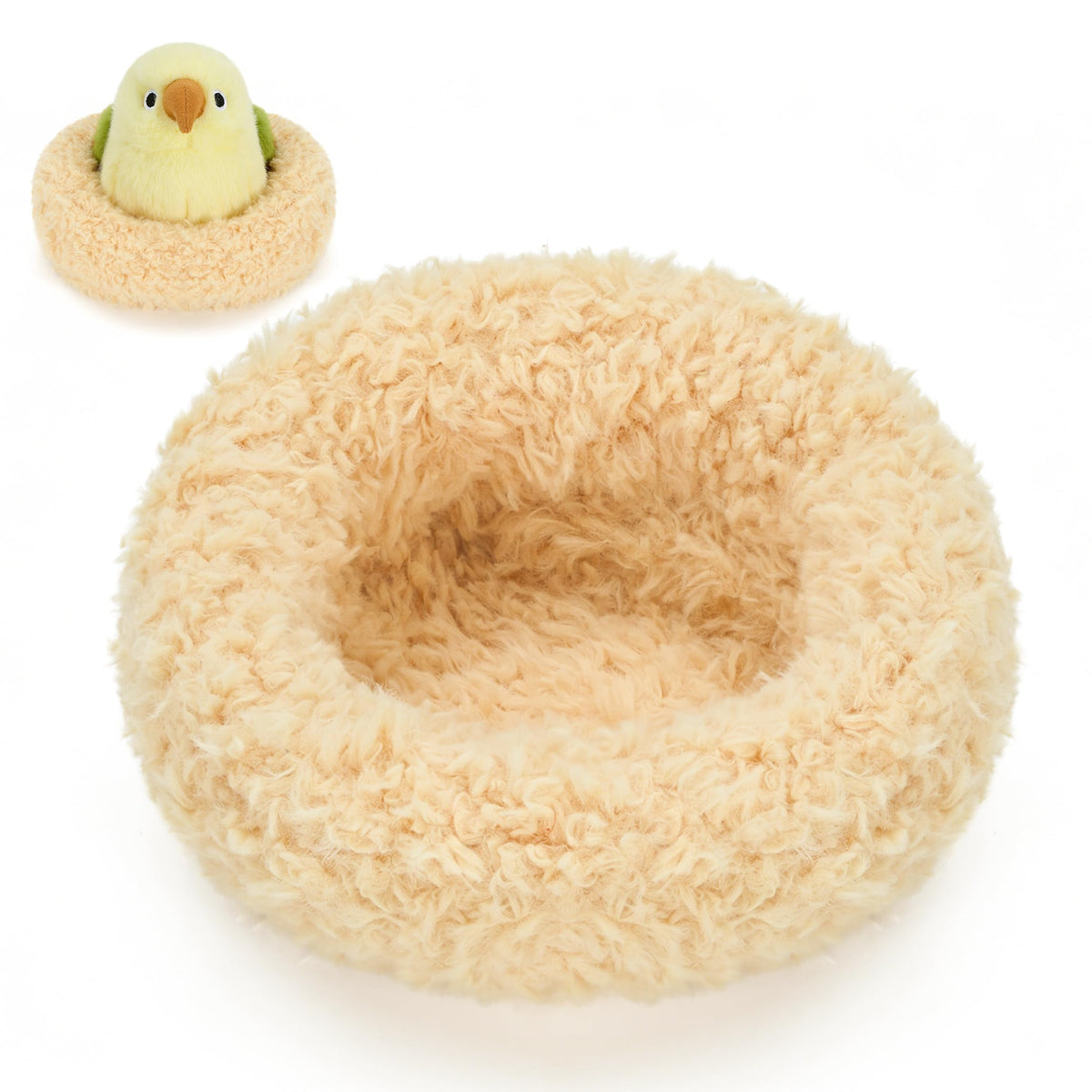 Ditucu Palm-Sized Lavender Pacific Parrotlet Keychain Plush Cute Soft 4.3 inch Bird Stuffed Animal Realistic Purple Parrot Toys Gifts Pendant for Backpack Decoration for Kids Adults