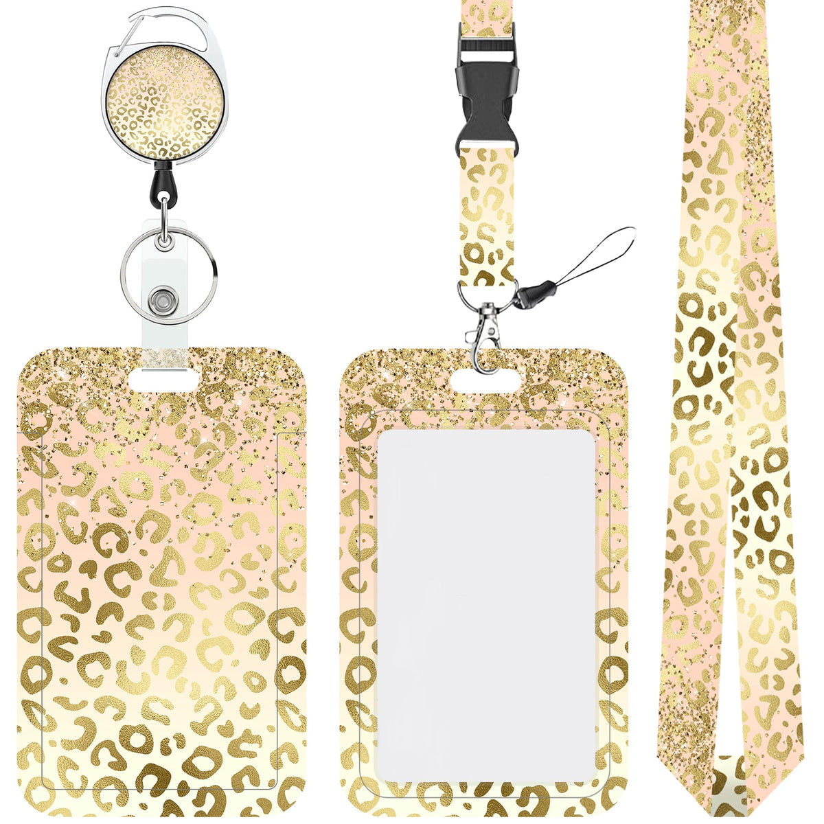 Cartoon Mushrooms Chickens Lanyards for ID Badges Retractable Removable Neck Lanyard with Badge Reel Vertical ID Work Badge Holder for Badge Holder Nurse Office Teacher