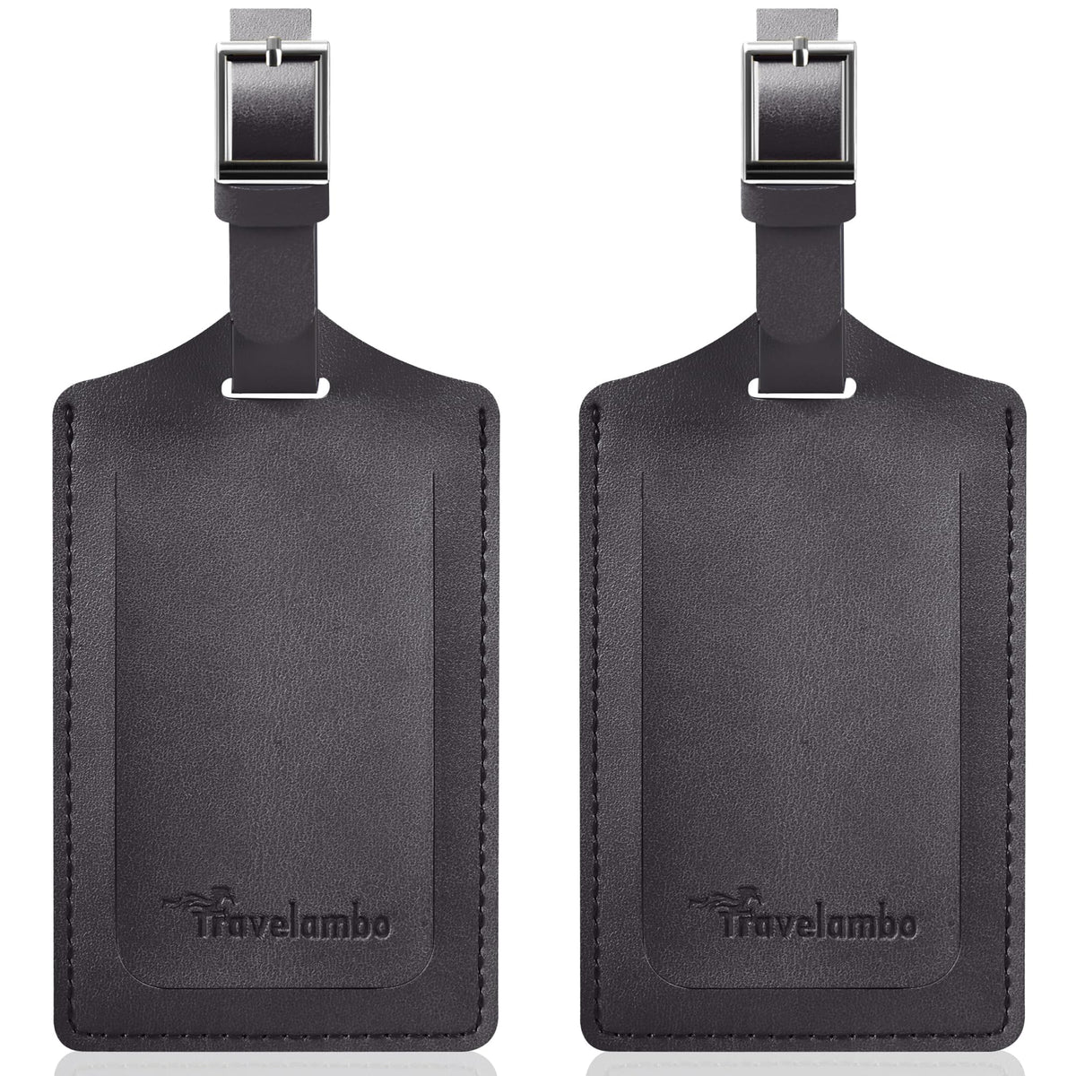 Travelambo 2 Pack Luggage Tags for Suitcases Airplane Travel Essentials