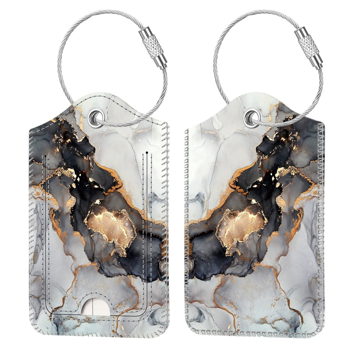 Fintie Luggage Tags Privacy Cover ID Label for Travel Bag Suitcase
