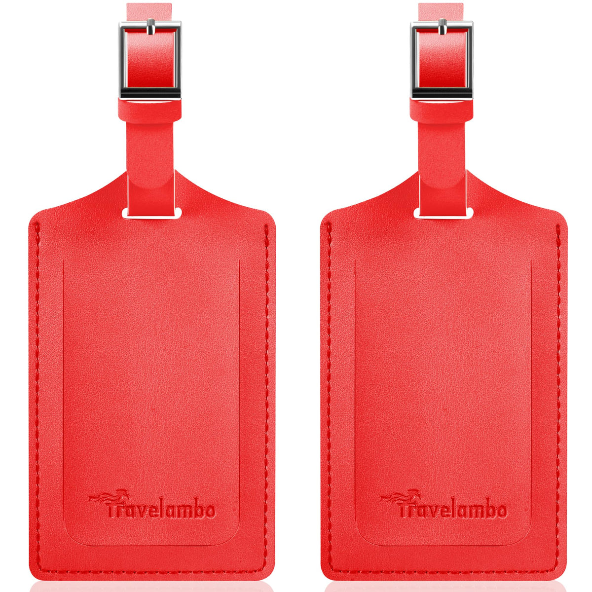 Travelambo 2 Pack Luggage Tags for Suitcases Airplane Travel Essentials