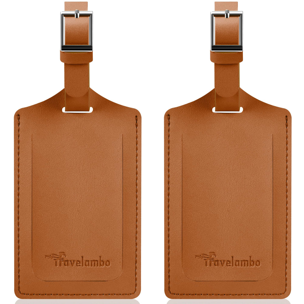 Travelambo 2 Pack Luggage Tags for Suitcases Airplane Travel Essentials