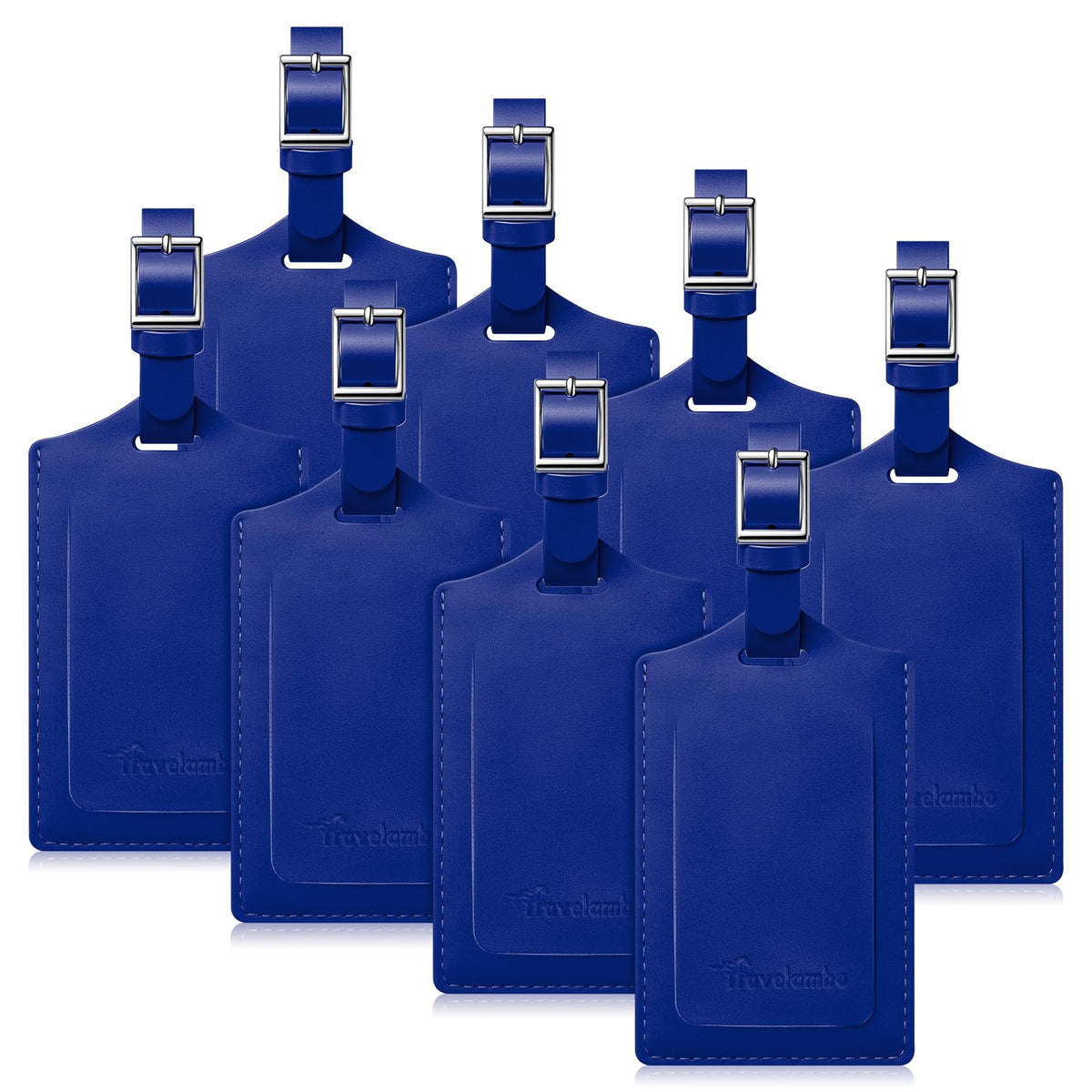 Travelambo 8 Pack Luggage Tags for Suitcases Airplane Travel Essentials
