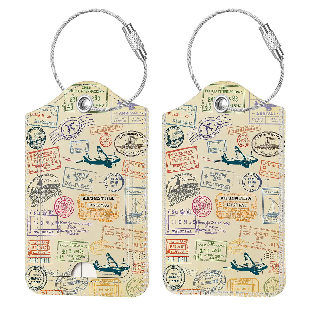 Fintie Luggage Tags Privacy Cover ID Label for Travel Bag Suitcase