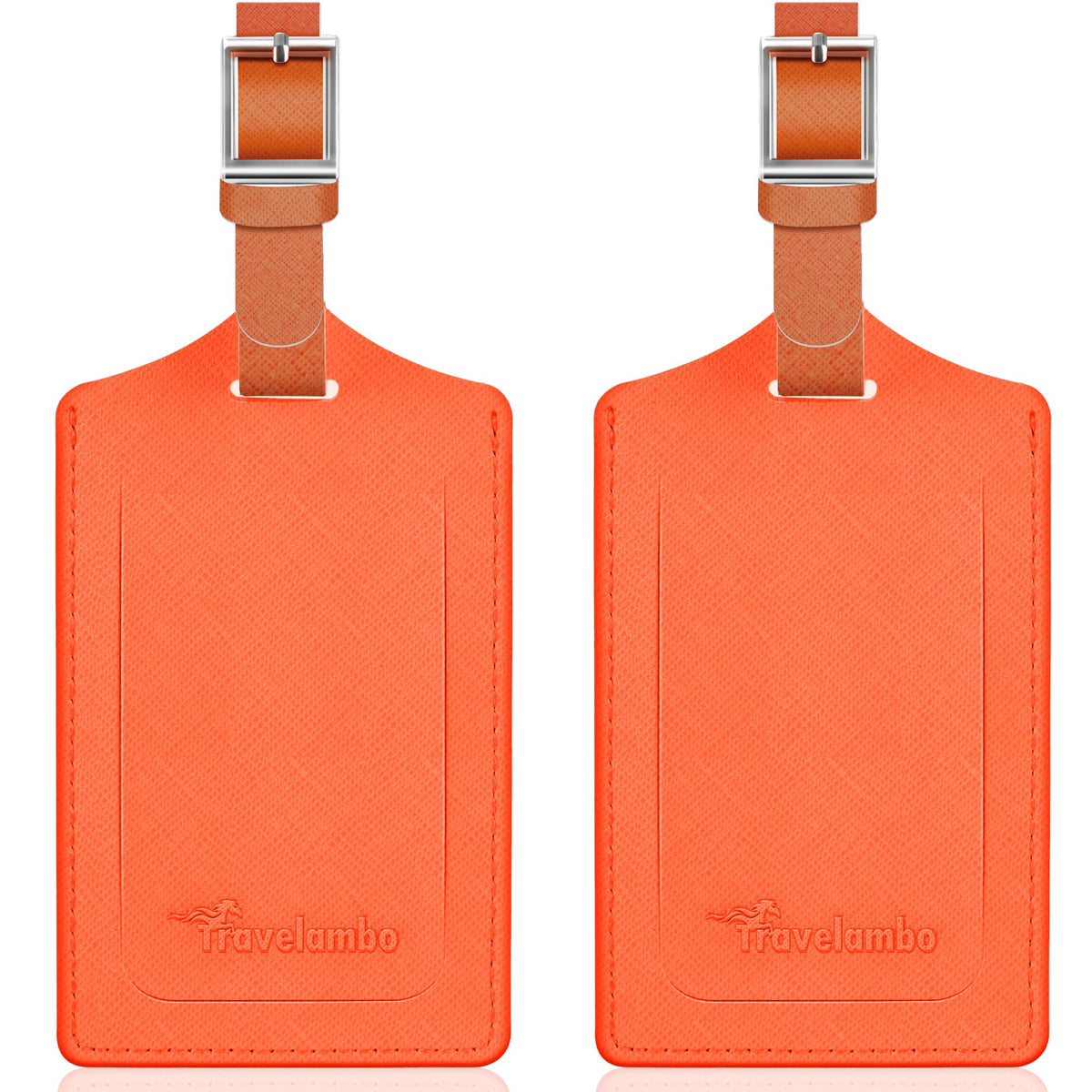 Travelambo 2 Pack Luggage Tags for Suitcases Airplane Travel Essentials