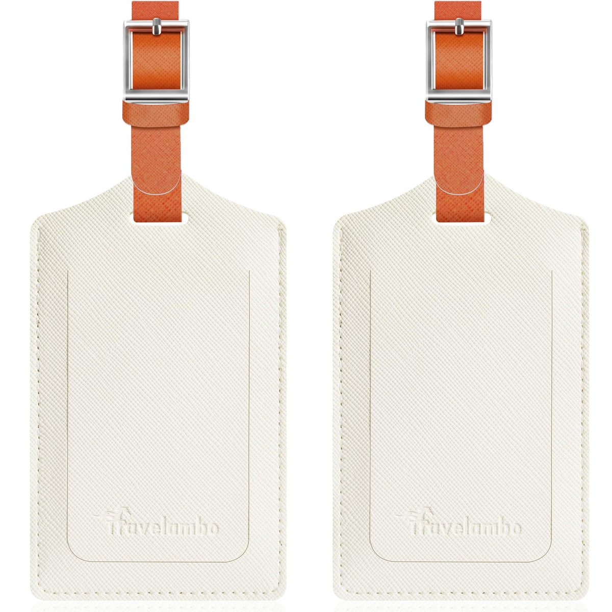 Travelambo 2 Pack Luggage Tags for Suitcases Airplane Travel Essentials