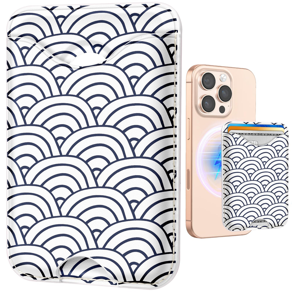 Shorogyt Phone Wallet Magnetic Card Holder for Women, Cartoon