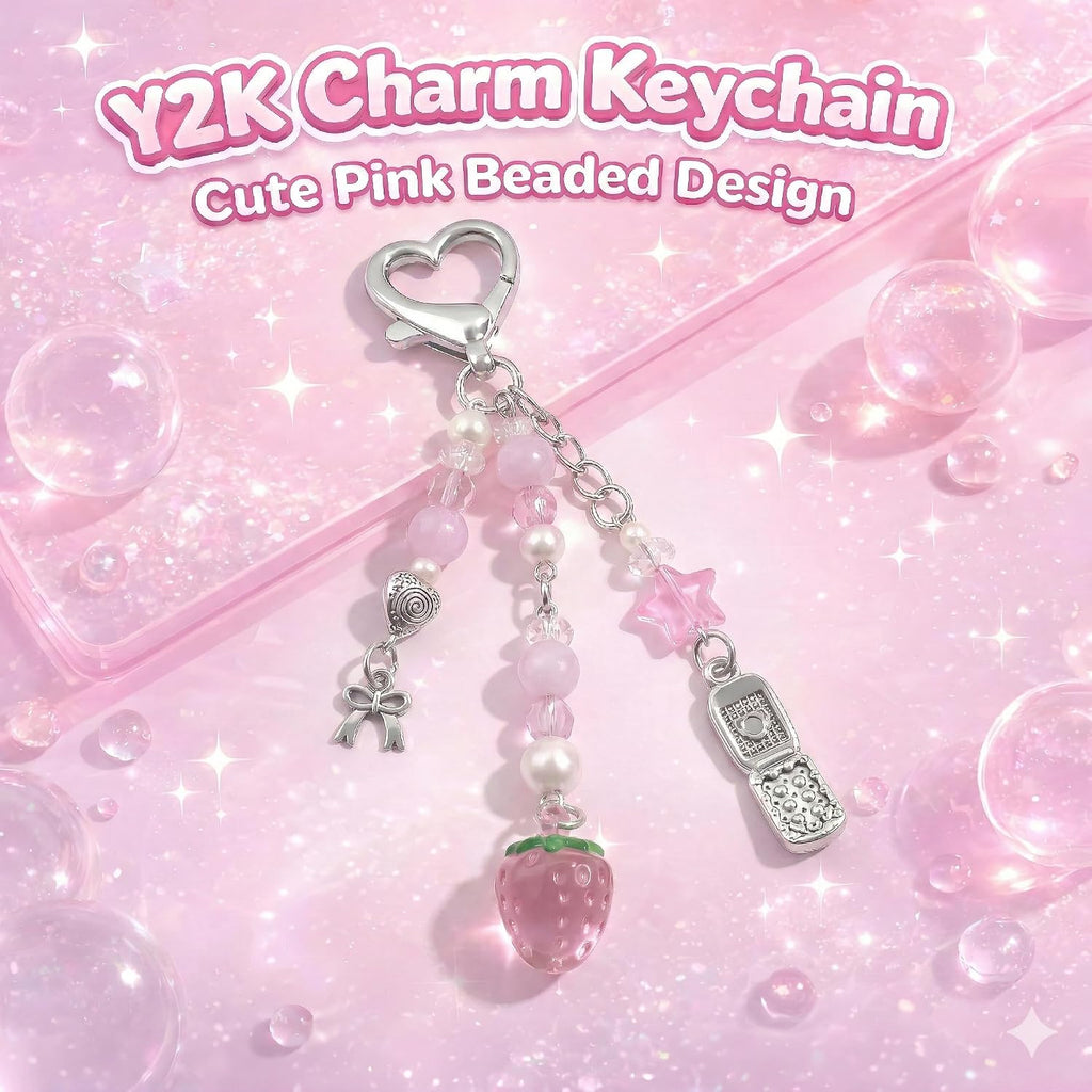 AGEN KGEN Novelty keychains Aesthetic Y2K Keychain Charms Stylish Keychains Accessories for Women Bag Purse Gifts