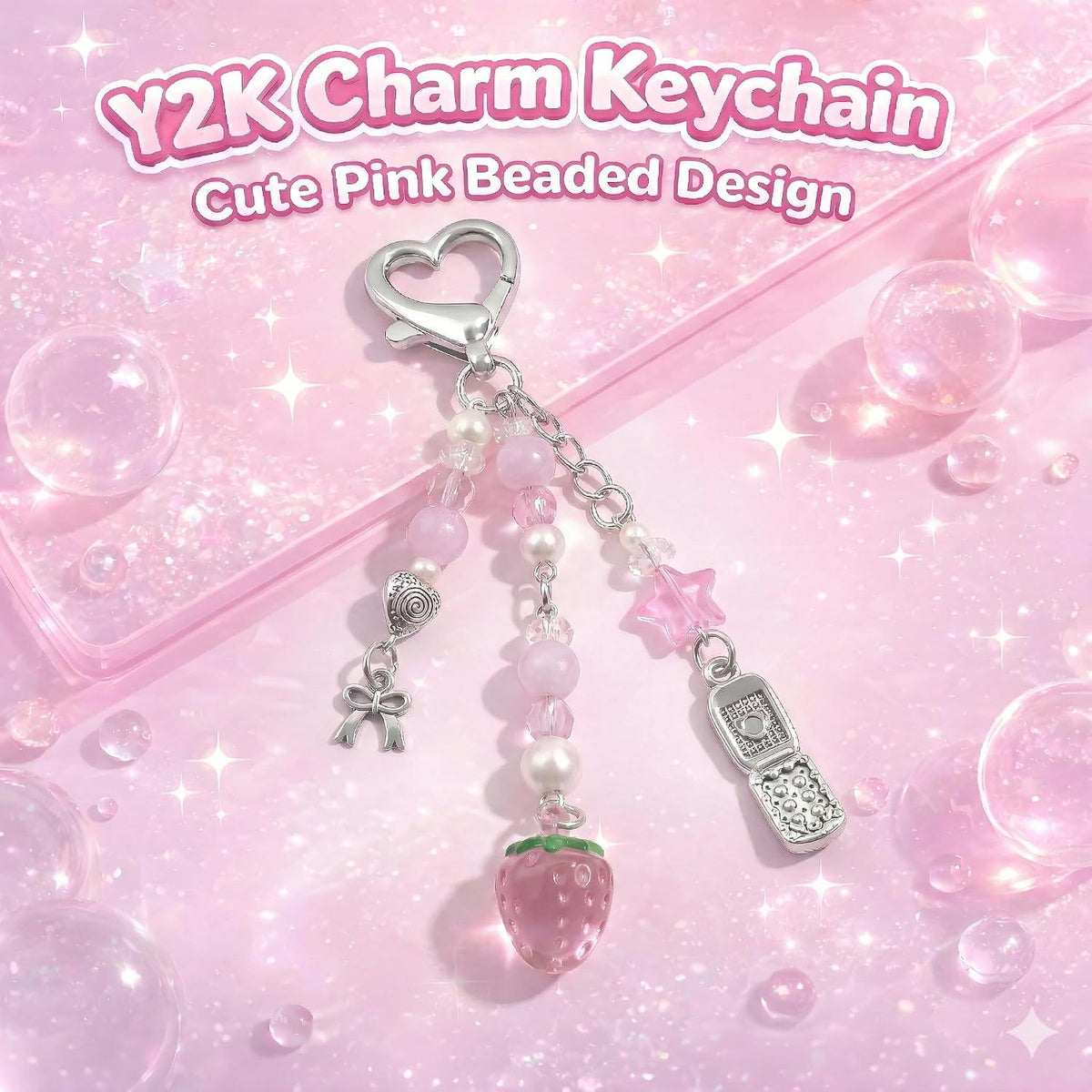 AGEN KGEN Novelty keychains Aesthetic Y2K Keychain Charms Stylish Keychains Accessories for Women Bag Purse Gifts