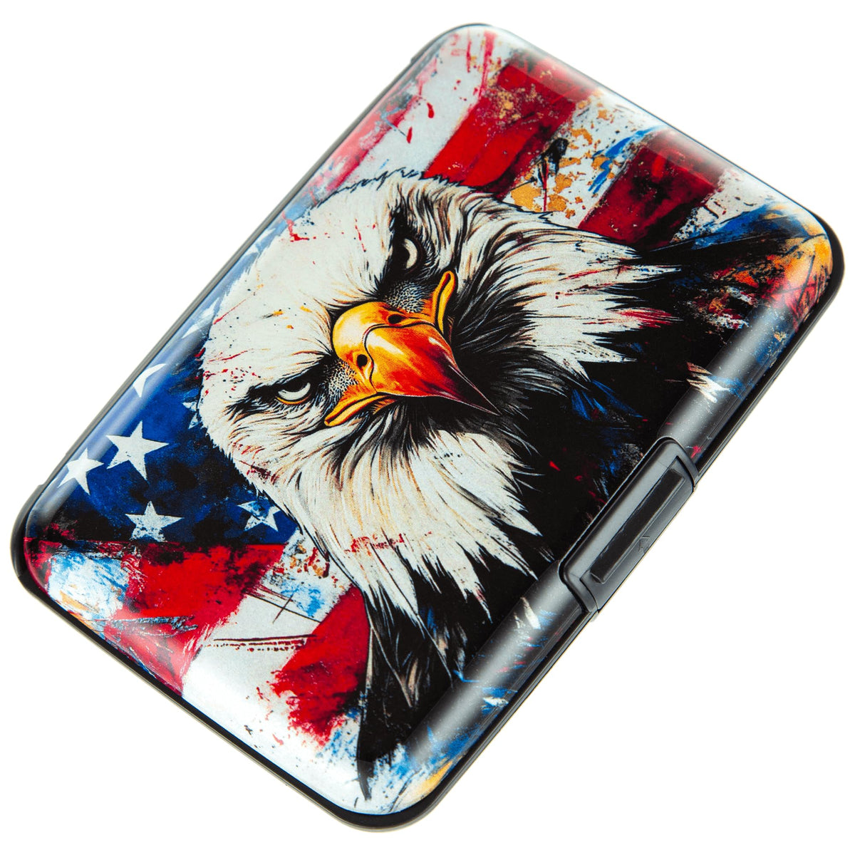 Credit Card Holder, Metal Card Wallet RFID Blocking Mini Slim Aluminum Business Hard Card Case for Women Men (Cartoon Avocado)