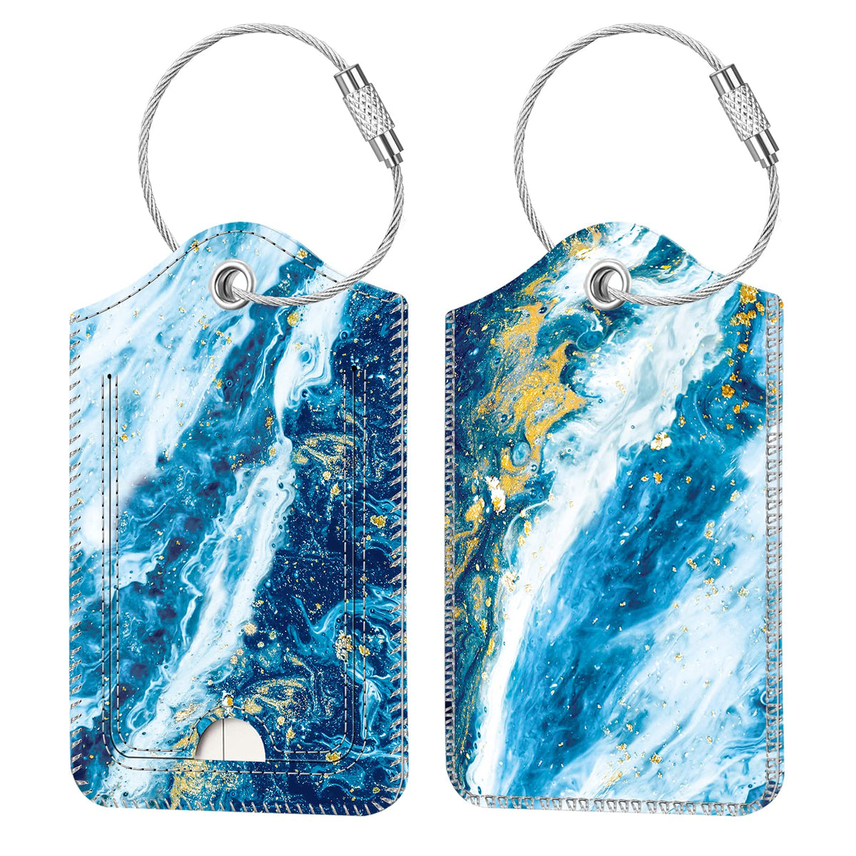 Fintie Luggage Tags Privacy Cover ID Label for Travel Bag Suitcase