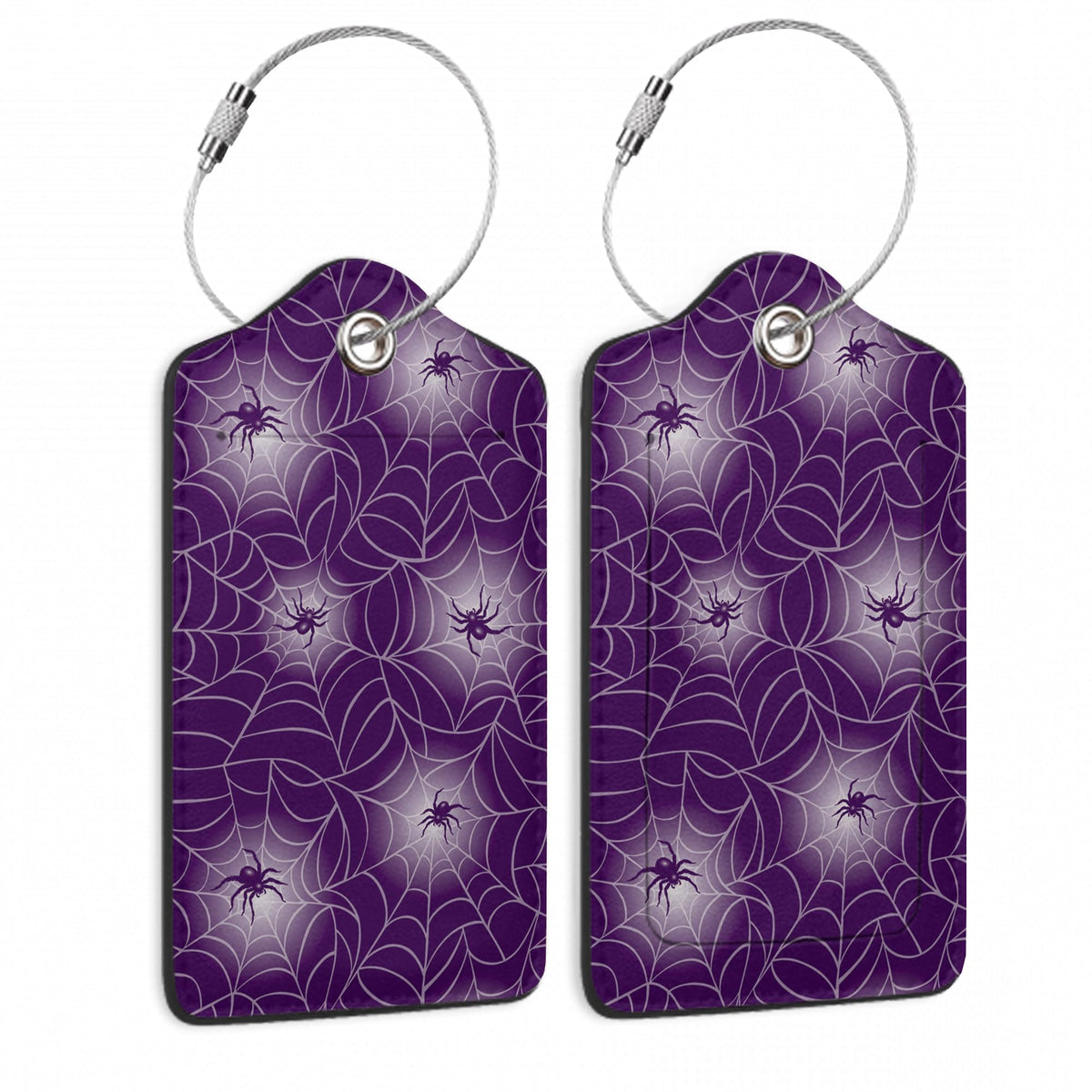 Travel Stamp Luggage Tags for Suitcase,2 Pack Retro Passport Carte Postale Luggage Tag Leather Privacy Cover ID Label with Stainless Steel Loop for Women Men Kids Girls
