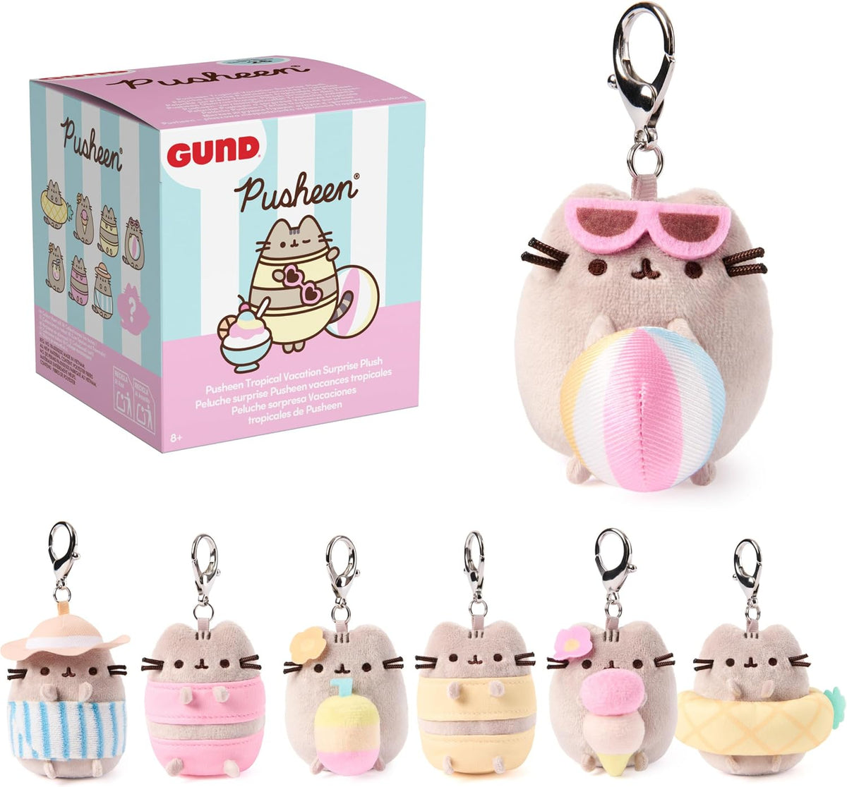 GUND Pusheen Tropical Vacation 3-Inch Surprise Plush (UNbox 1 of 8 Styles)