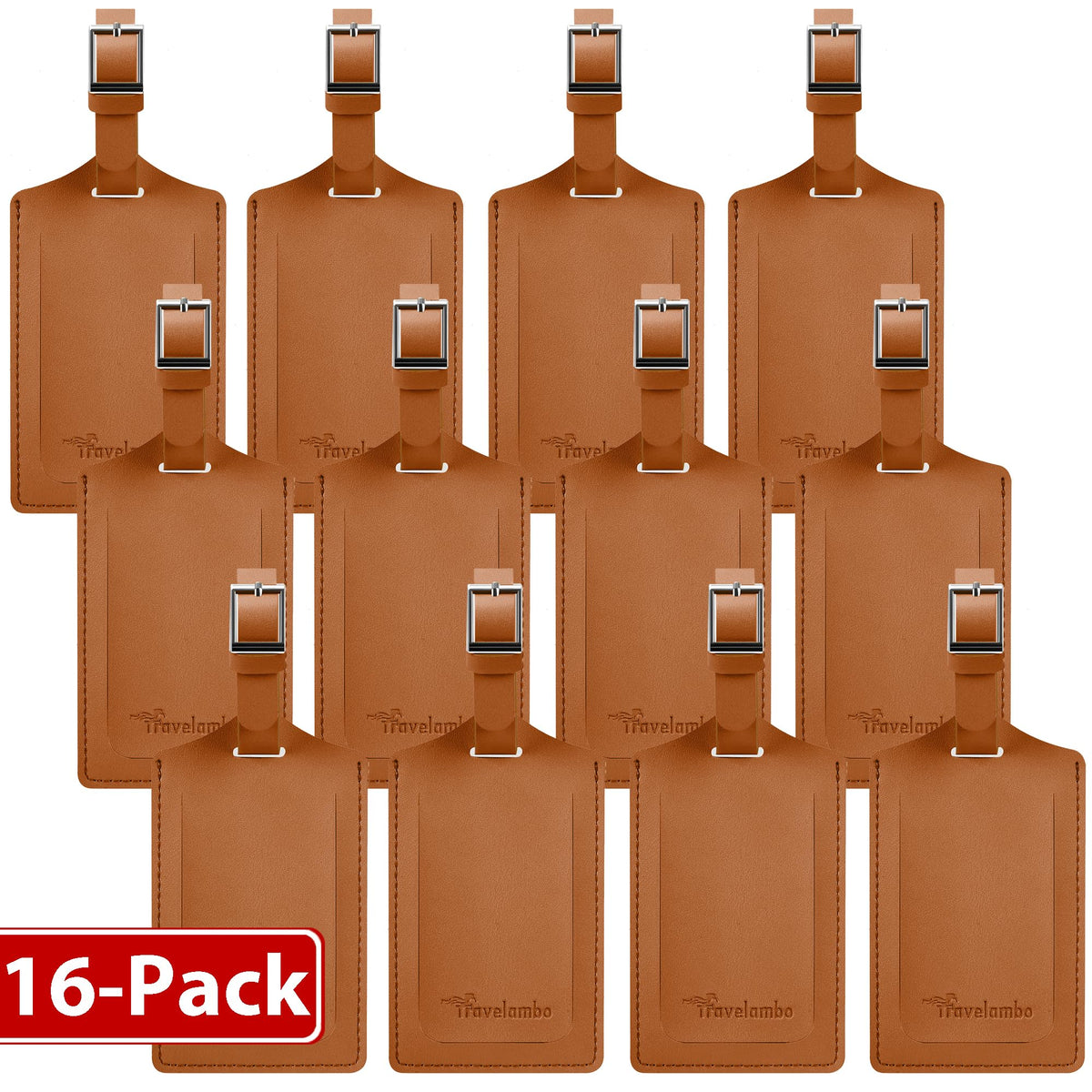 Travelambo 2 Pack Luggage Tags for Suitcases Airplane Travel Essentials
