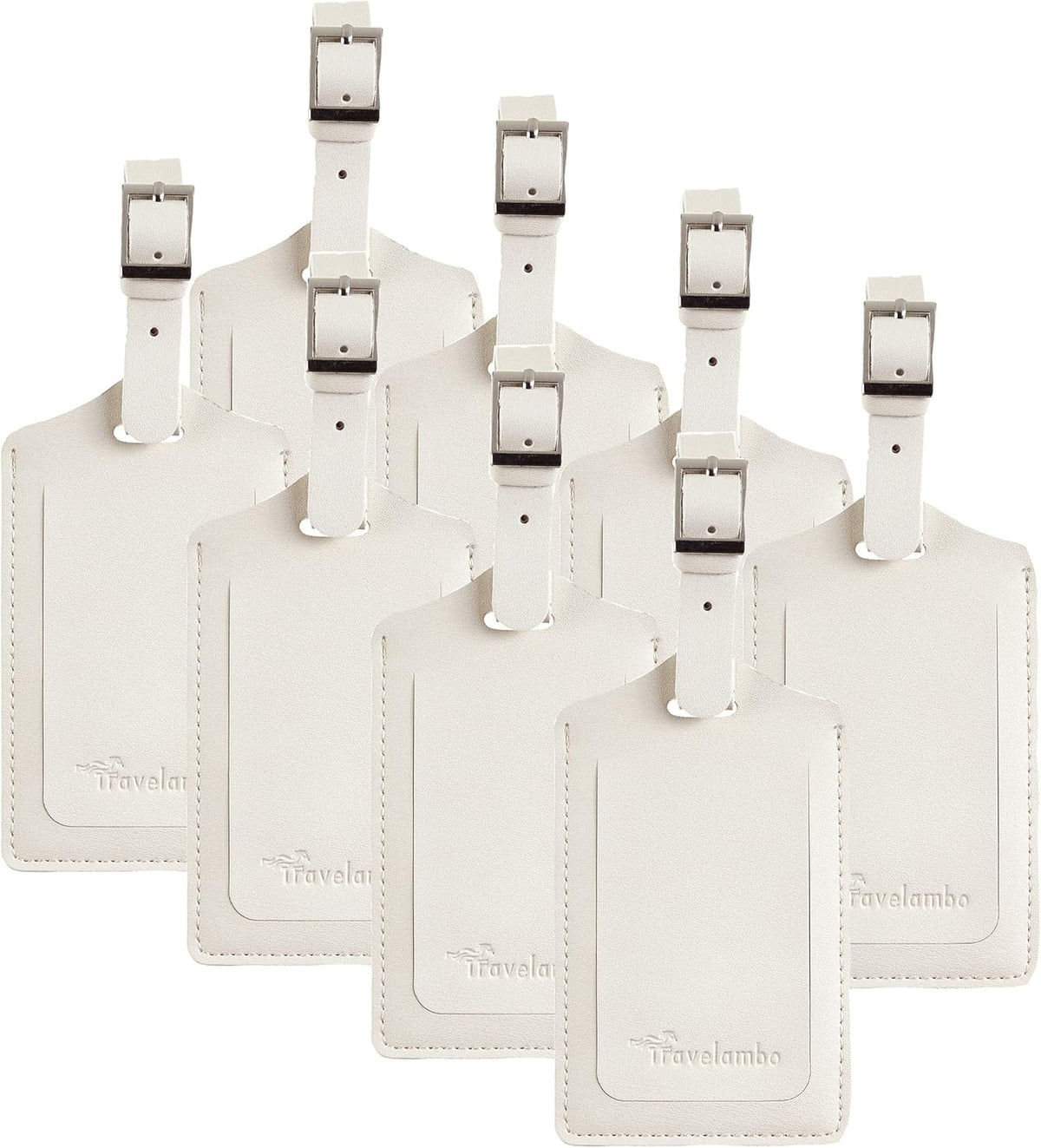 Travelambo 8 Pack Luggage Tags for Suitcases Airplane Travel Essentials