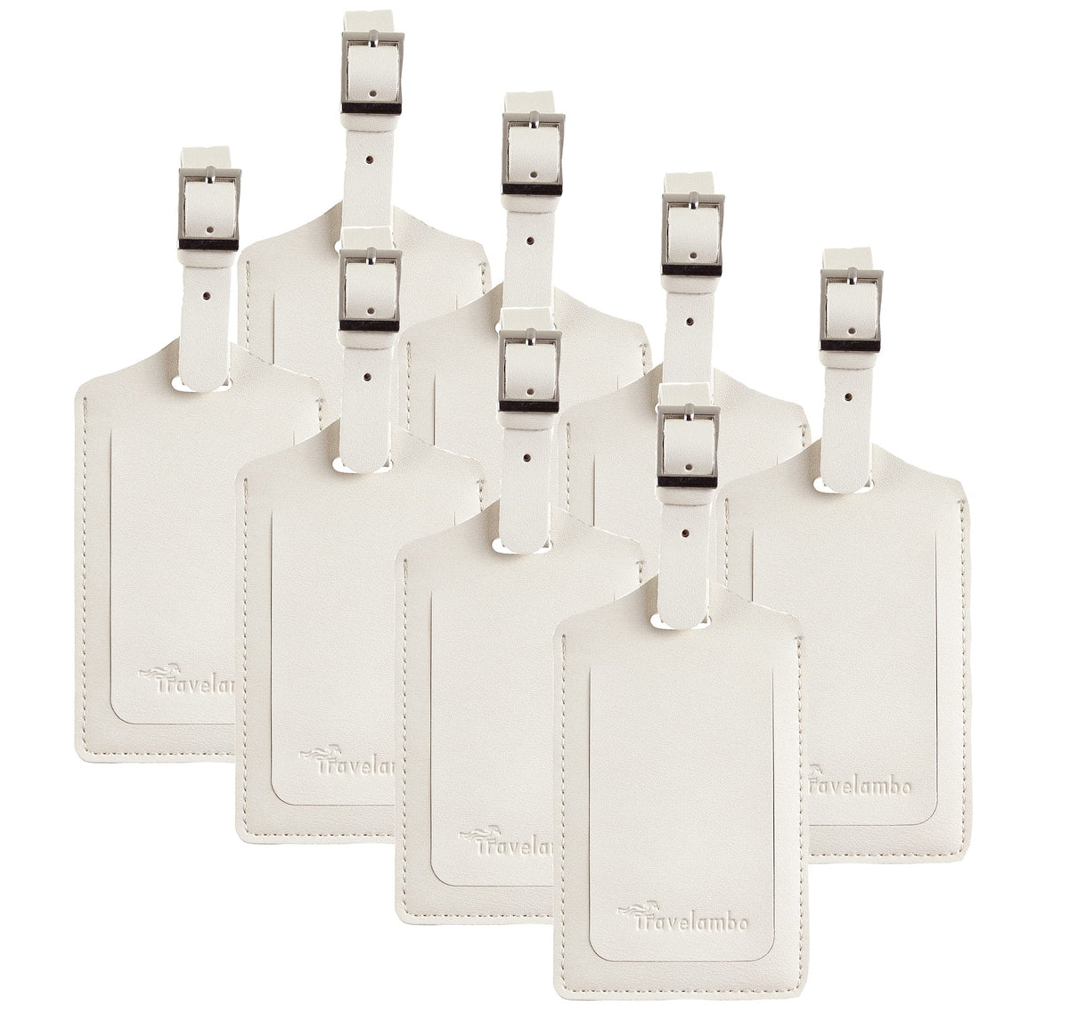 Travelambo 8 Pack Luggage Tags for Suitcases Airplane Travel Essentials