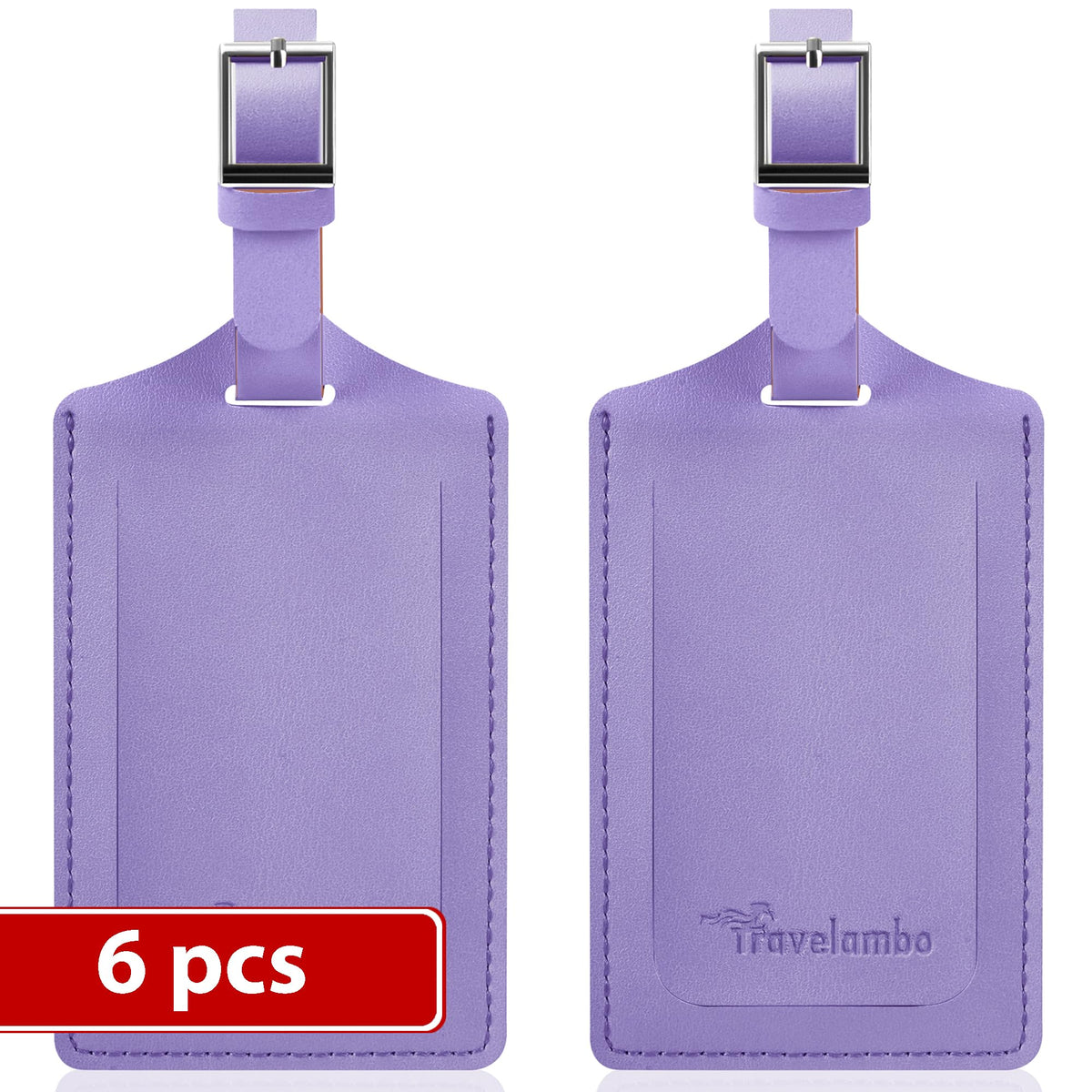 Travelambo 2 Pack Luggage Tags for Suitcases Airplane Travel Essentials