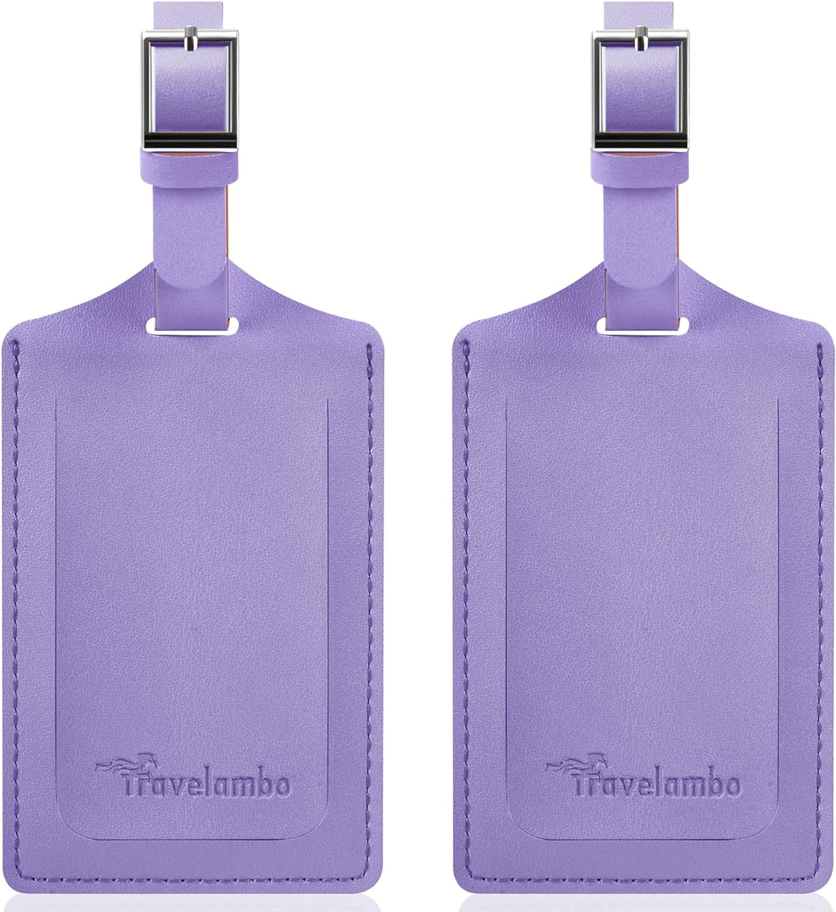 Travelambo 2 Pack Luggage Tags for Suitcases Airplane Travel Essentials