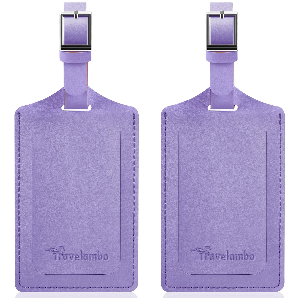 Travelambo 2 Pack Luggage Tags for Suitcases Airplane Travel Essentials