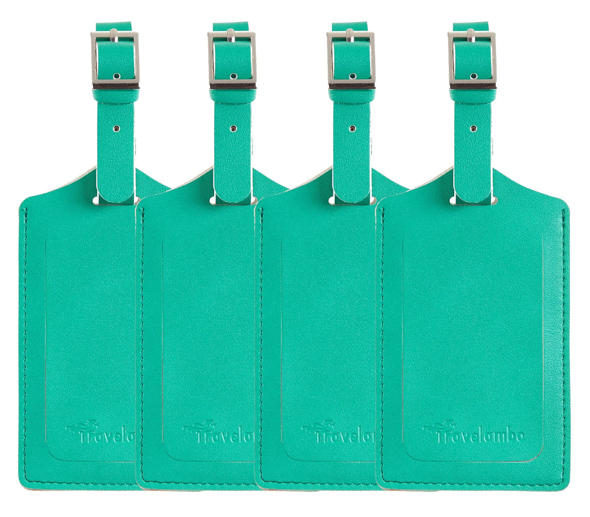 Travelambo Luggage Tags for Suitcases PU Leather Travel Tags Bag Tags Privacy Protection Travel Essentials