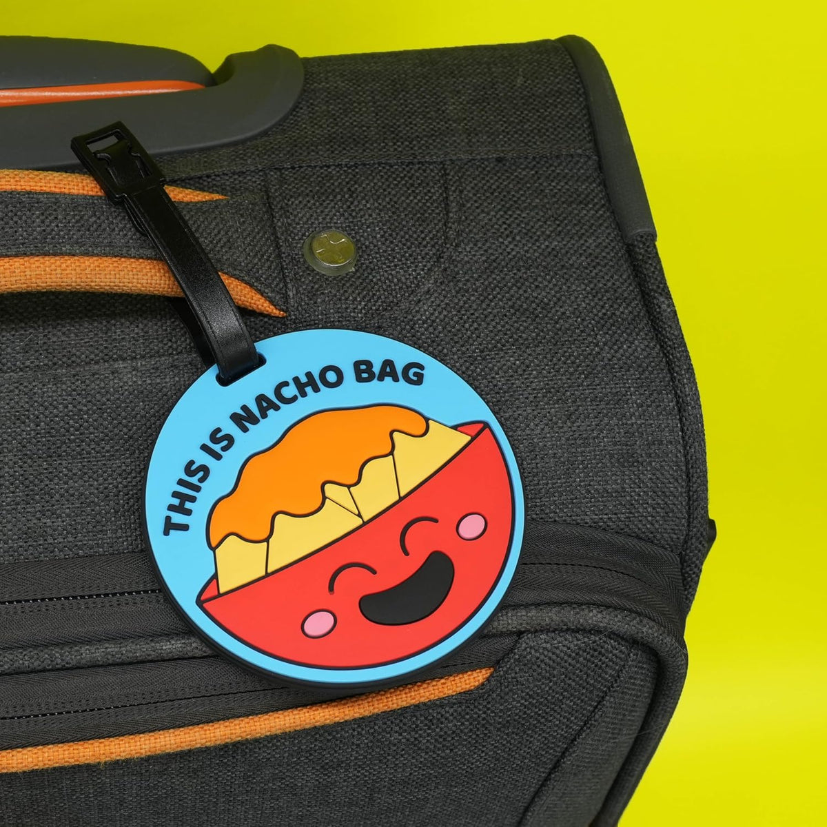 Funny Luggage Tag – Hilarious Travel ID Tag with Sarcastic Saying – Durable & Easy to Spot Suitcase Tag for Men, Women, Frequent Flyers, or Gag Gift for Travelers - Nacho Bag