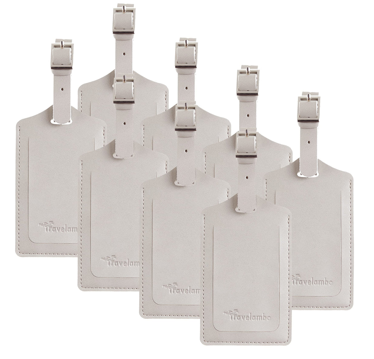 Travelambo 8 Pack Luggage Tags for Suitcases Airplane Travel Essentials