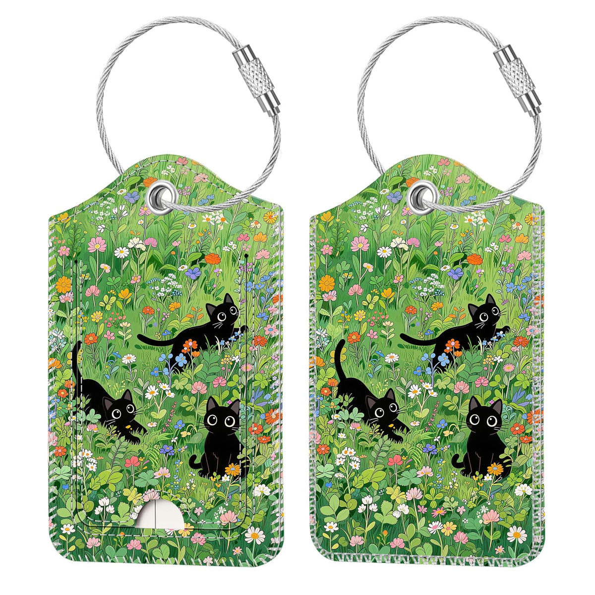 Fintie Luggage Tags Privacy Cover ID Label for Travel Bag Suitcase