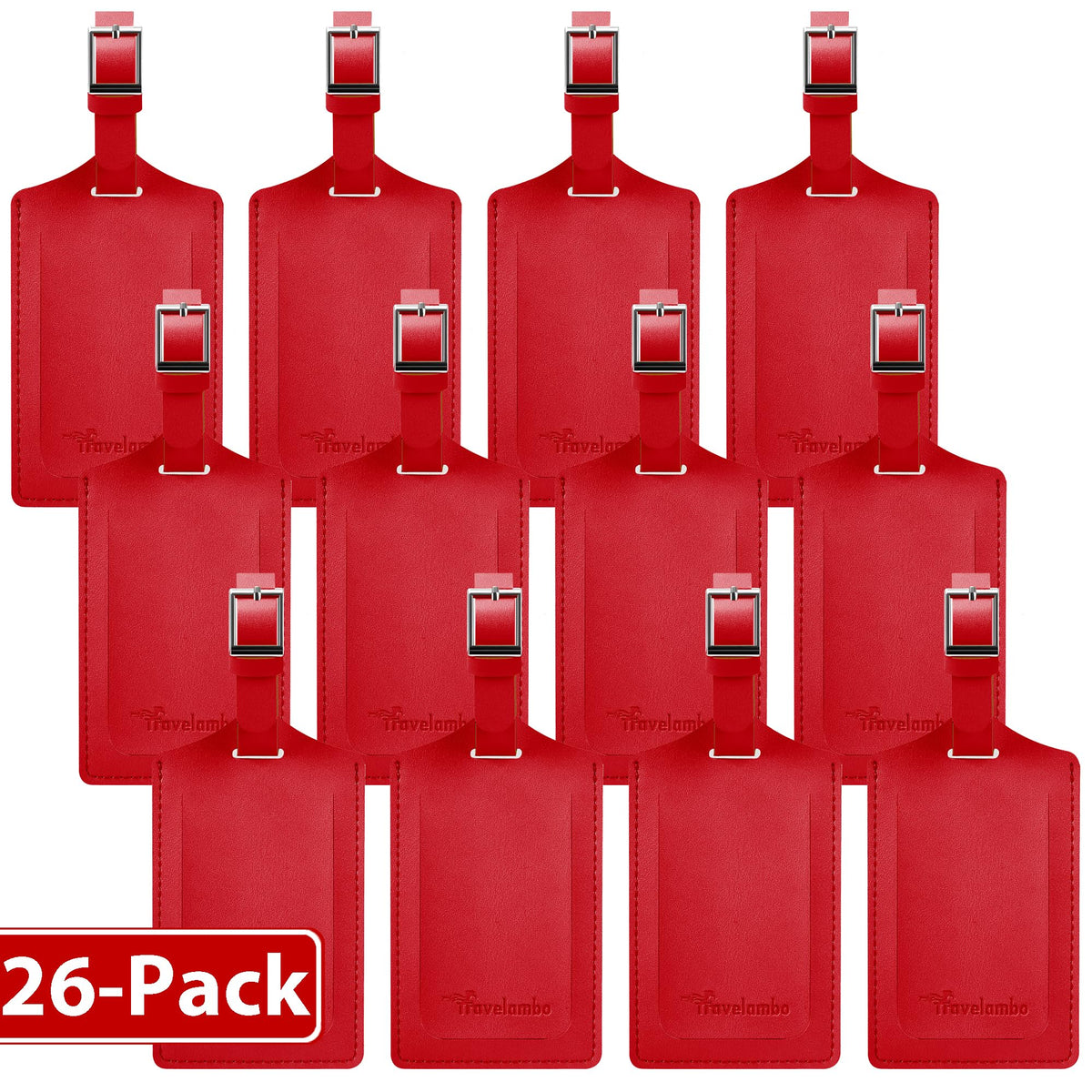 Travelambo 2 Pack Luggage Tags for Suitcases Airplane Travel Essentials