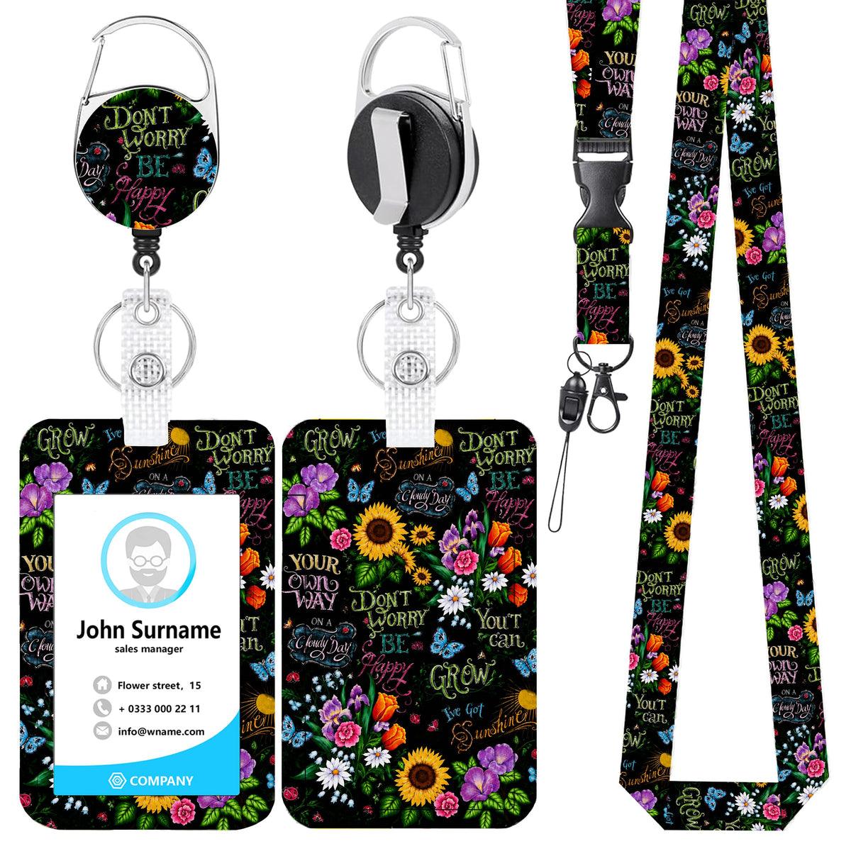 Funny Banana Badge Reel and Lanyard Set for Women, Retractable Badge Holder with Vertical ID Card Holder, Cute Cartoon Fruit Design, Fun Office Accessories Gift