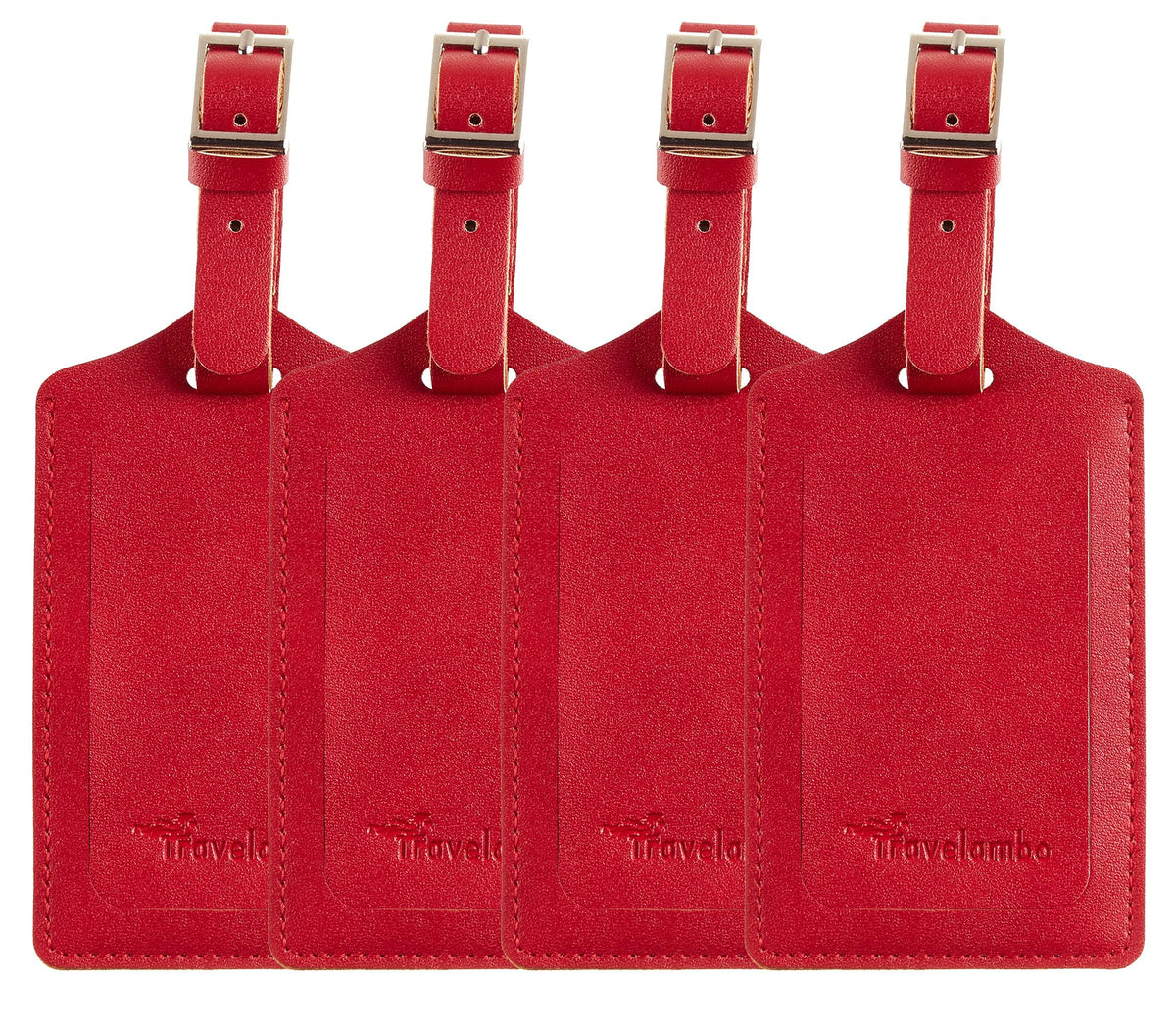 Travelambo Luggage Tags for Suitcases PU Leather Travel Tags Bag Tags Privacy Protection Travel Essentials