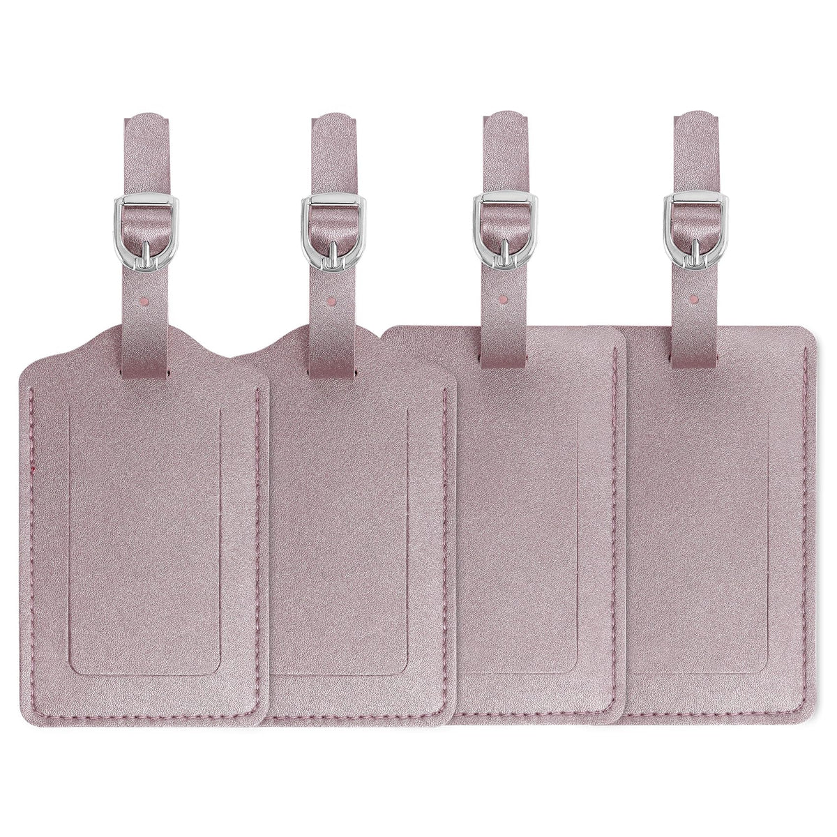 Vigorport Luggage Tags, Leather Personalized Suitcase Tag Set of 4 Pack