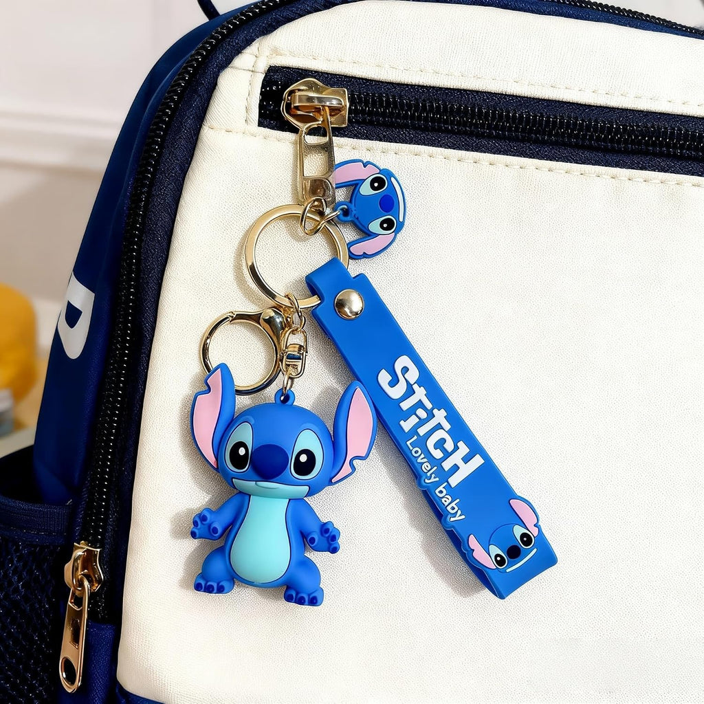 Cute Cartoon Keychain - Kawaii Wristlet Key Chain for Backpacks & Car Charms Accessories