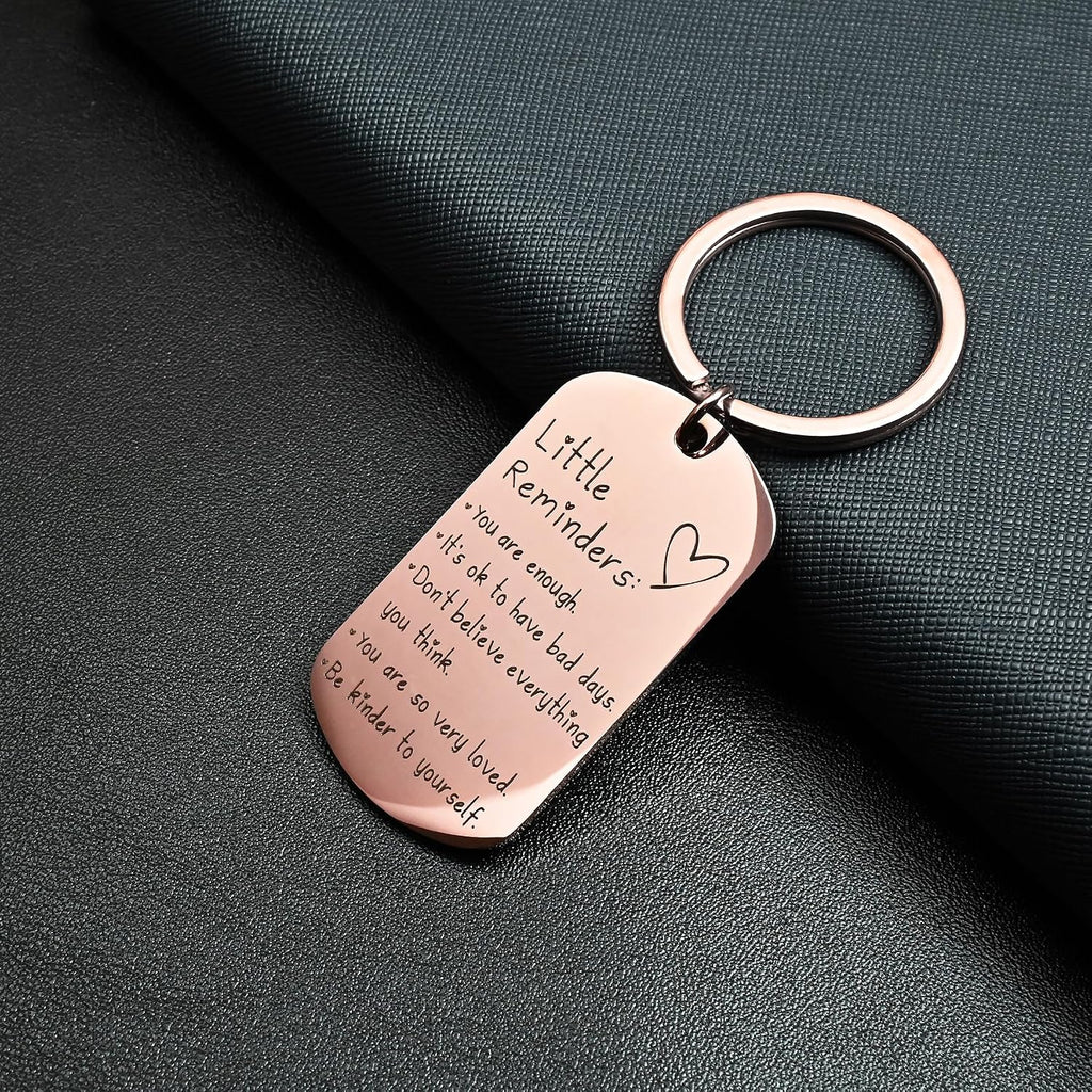 OUMILAN Little Reminders Keychain for Women Men