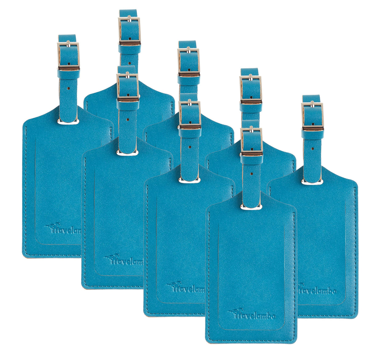 Travelambo 8 Pack Luggage Tags for Suitcases Airplane Travel Essentials