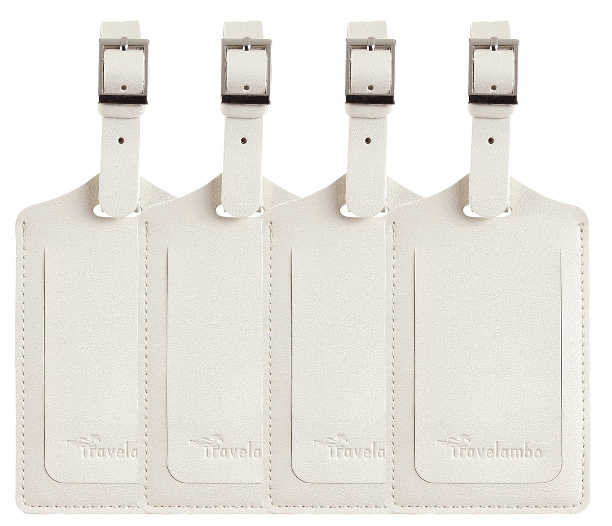 Travelambo Luggage Tags for Suitcases PU Leather Travel Tags Bag Tags Privacy Protection Travel Essentials