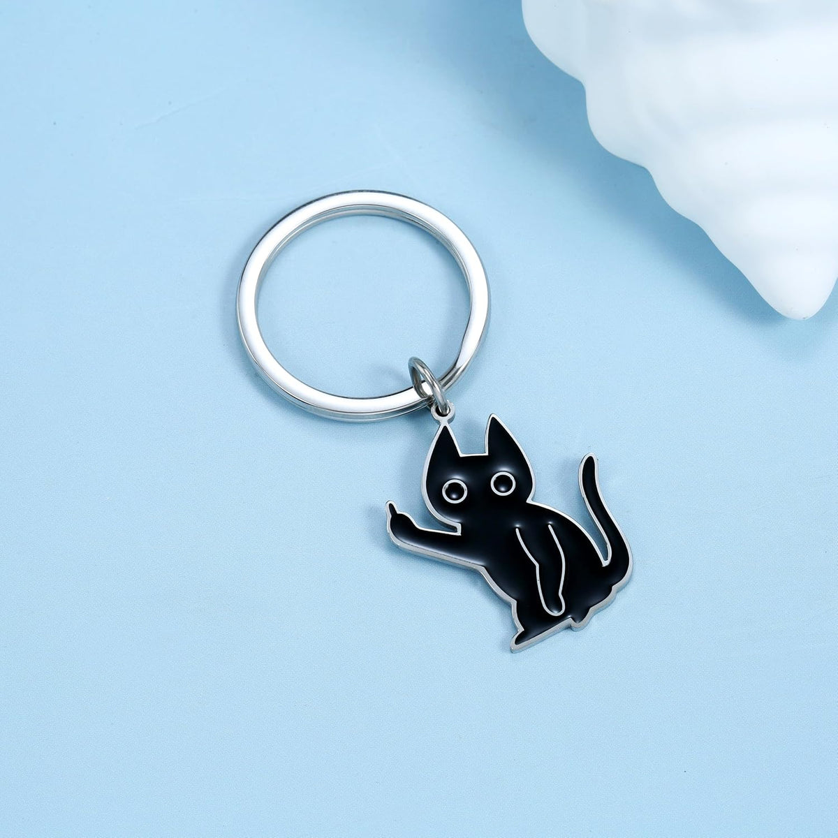 Cute Cat Keychain Funny Gifts for Women Men Cute Keychains for Women